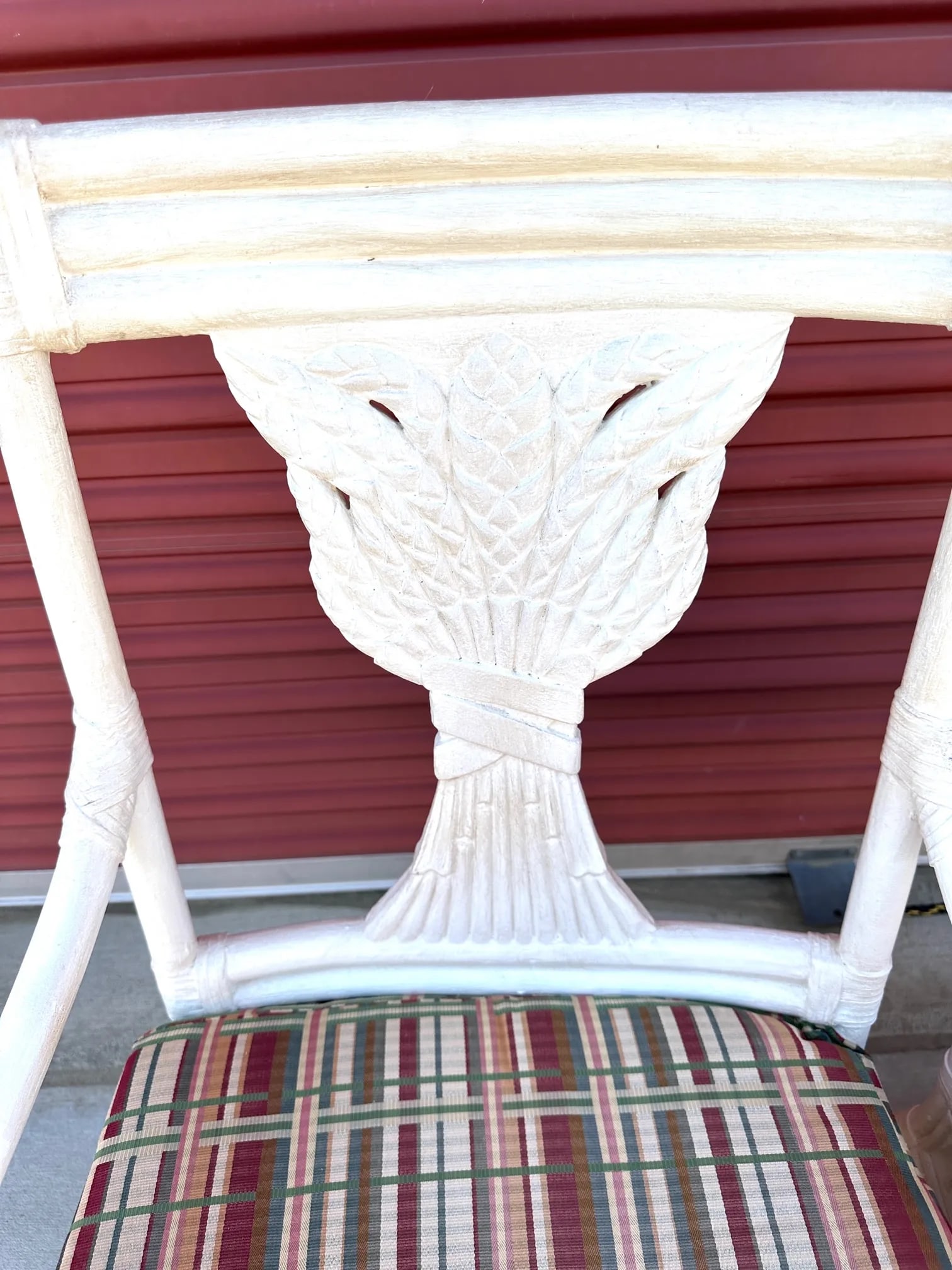 Vintage Bamboo Bentwood Rattan Wheat Back Dining Armchairs - Set of 4 - 11