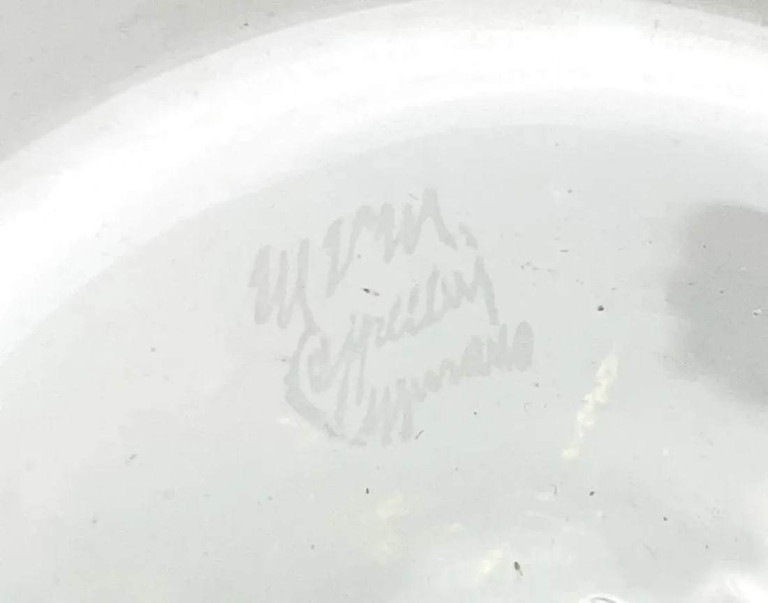 Circa 1925 Murano Glass-Green Soffiato Pitcher - 6