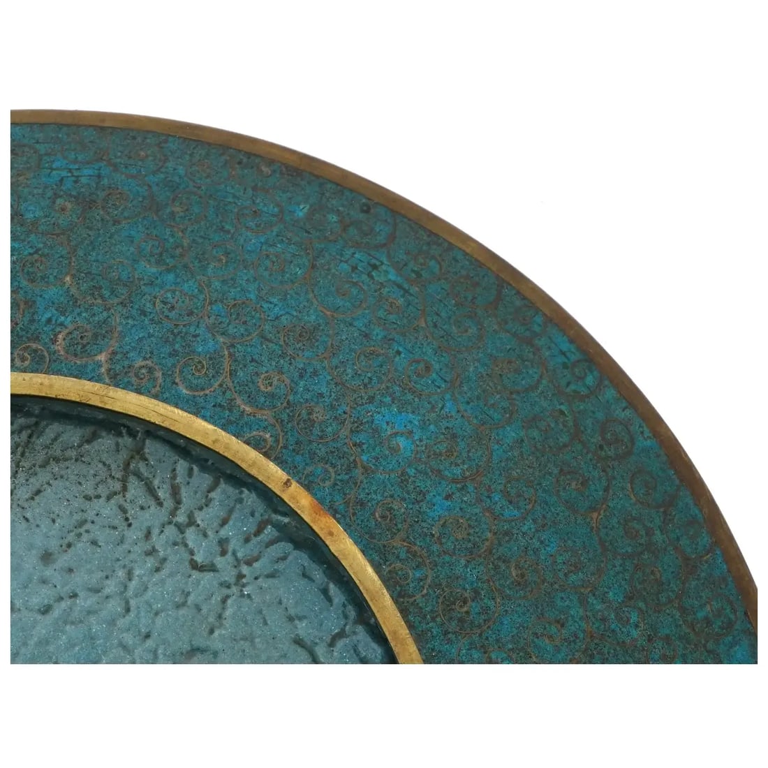 Late 19th Century Meiji Japanese Cloisonne Enamel Plate Autumn Leaves Chrysanthemum Flowers - 6