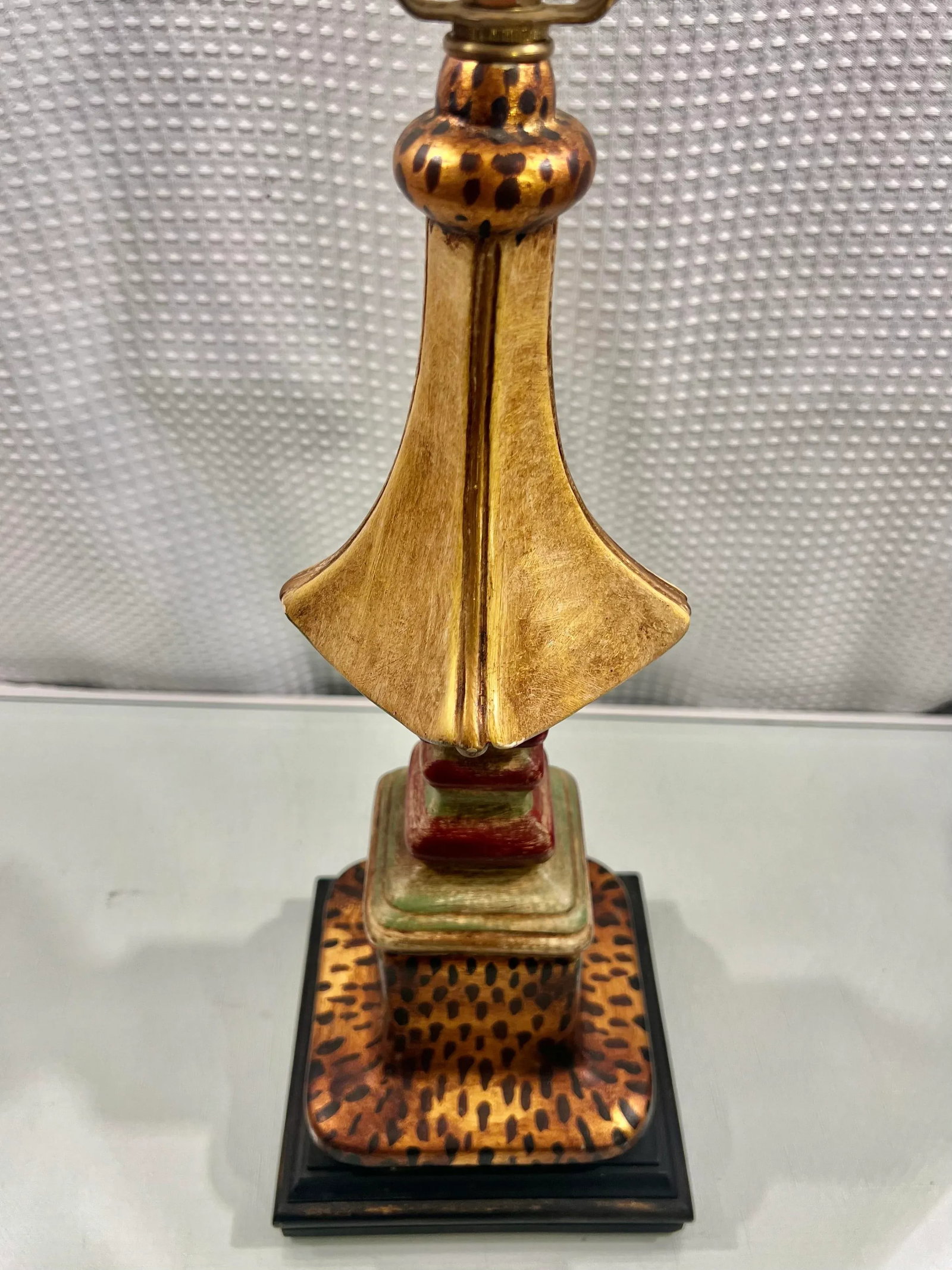Vintage John Richard Pagoda Style Column Table Lamp - Unique Home Decor Accent Sales Pitch - 5