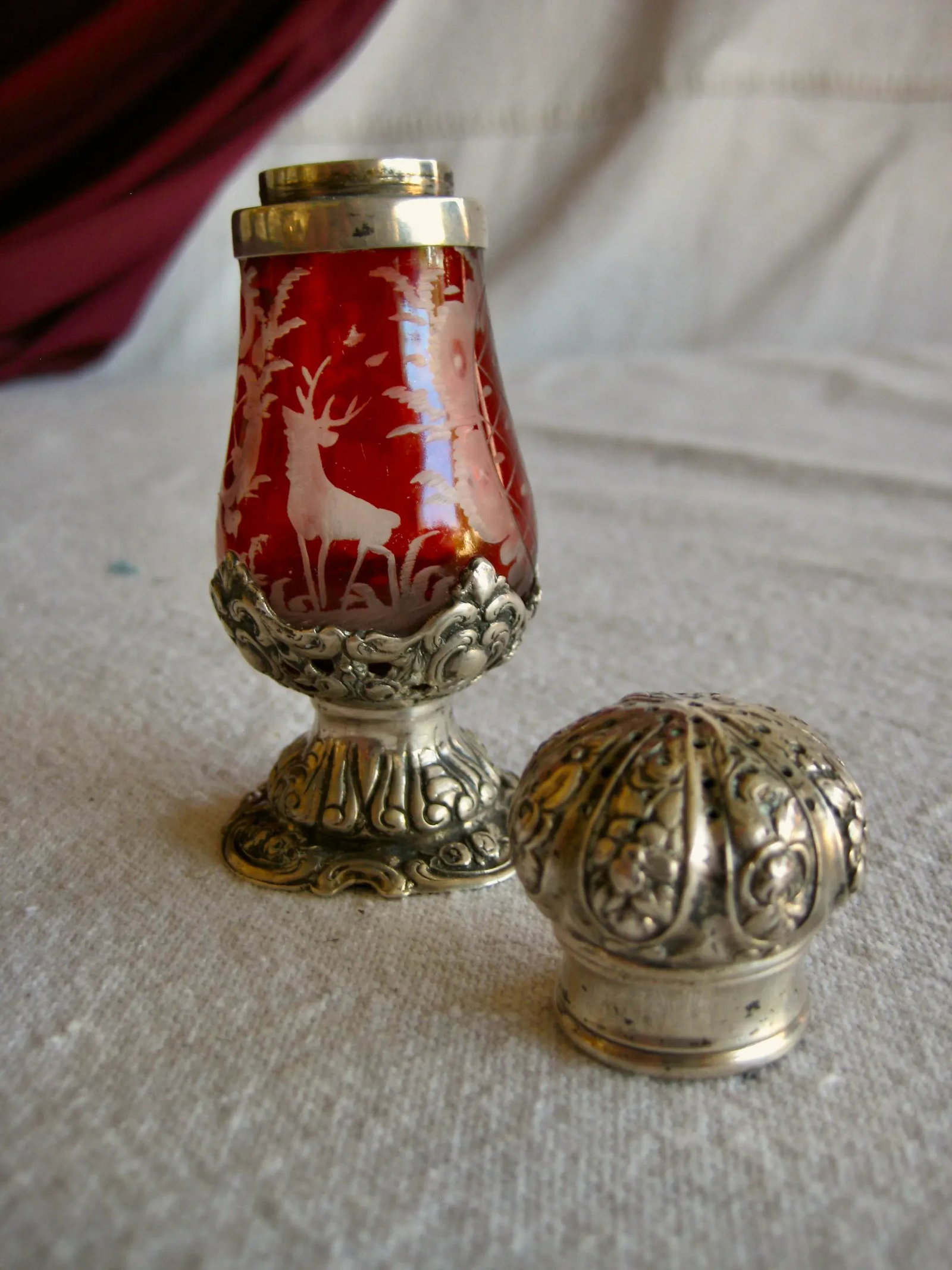 Crystal and Silver Salt Shaker, Late 18 Hundreds - 6