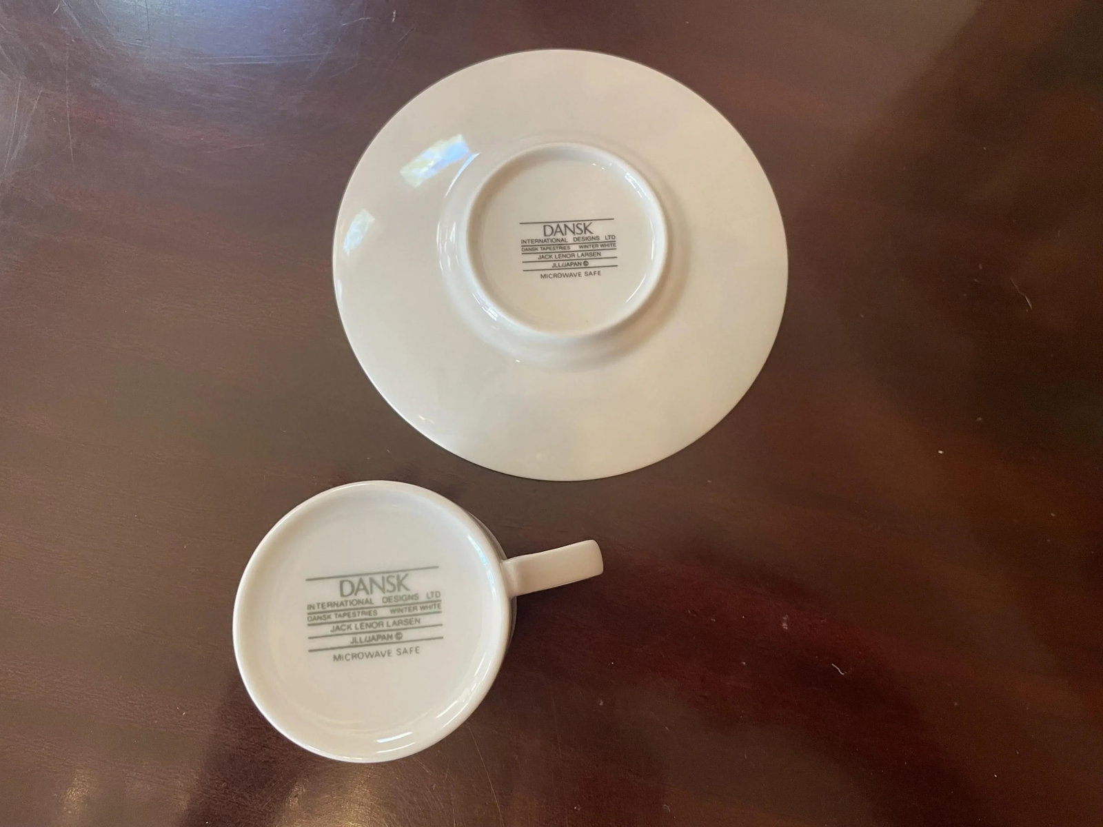 1960s Dansk White Porcelain Demitasse Cups and Saucers Set- 16 Pieces - 6