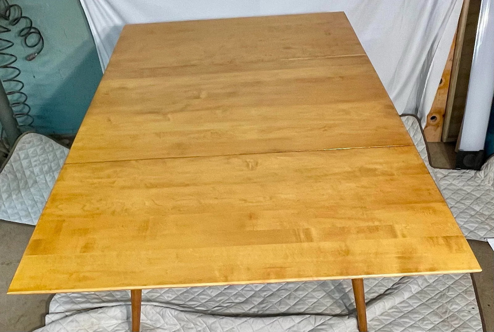 Paul McCobb Attributed Midcentury Maple Drop Leaf Table - 6
