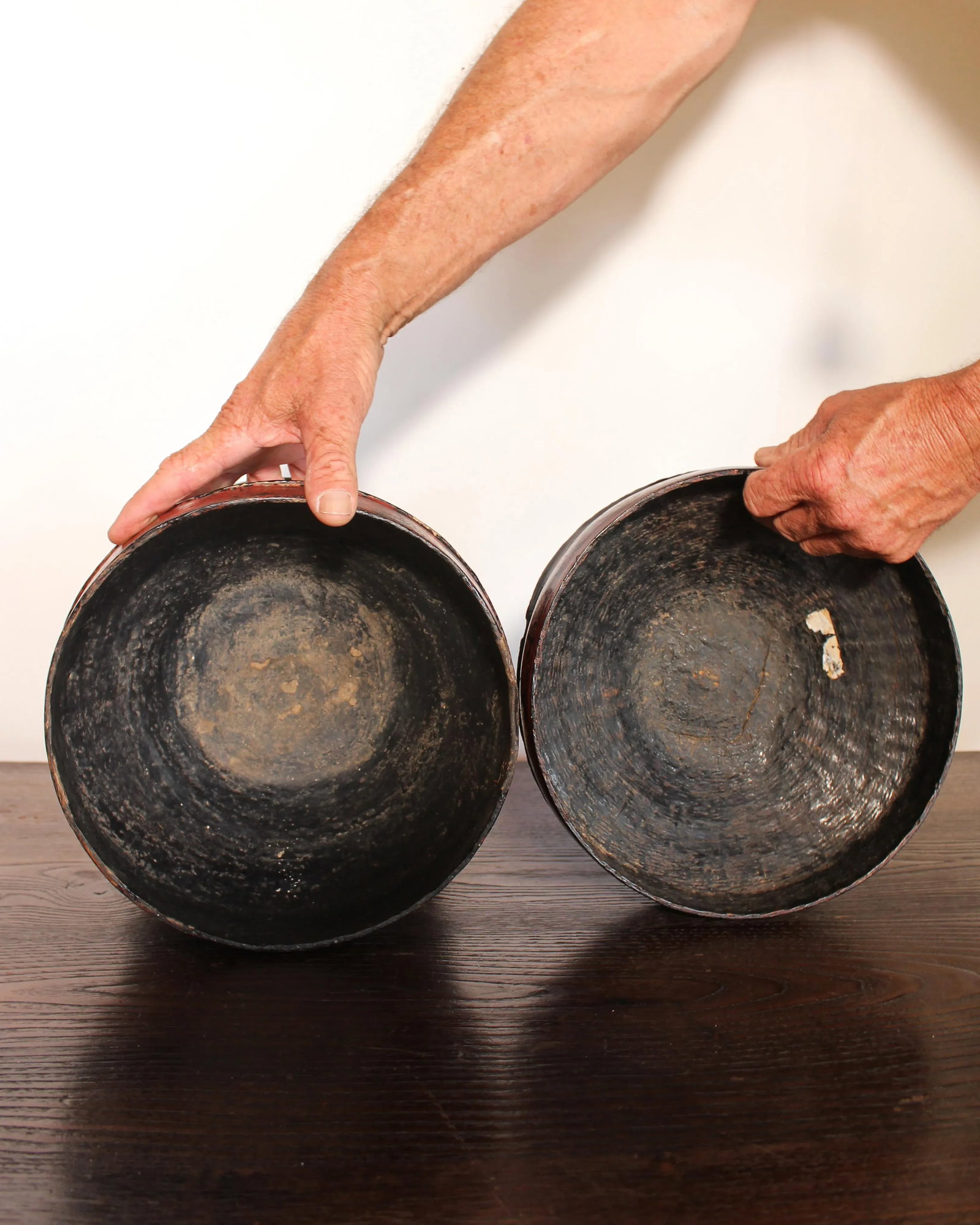19th Century Black Lacquered Burmese Offering Vessel - 4