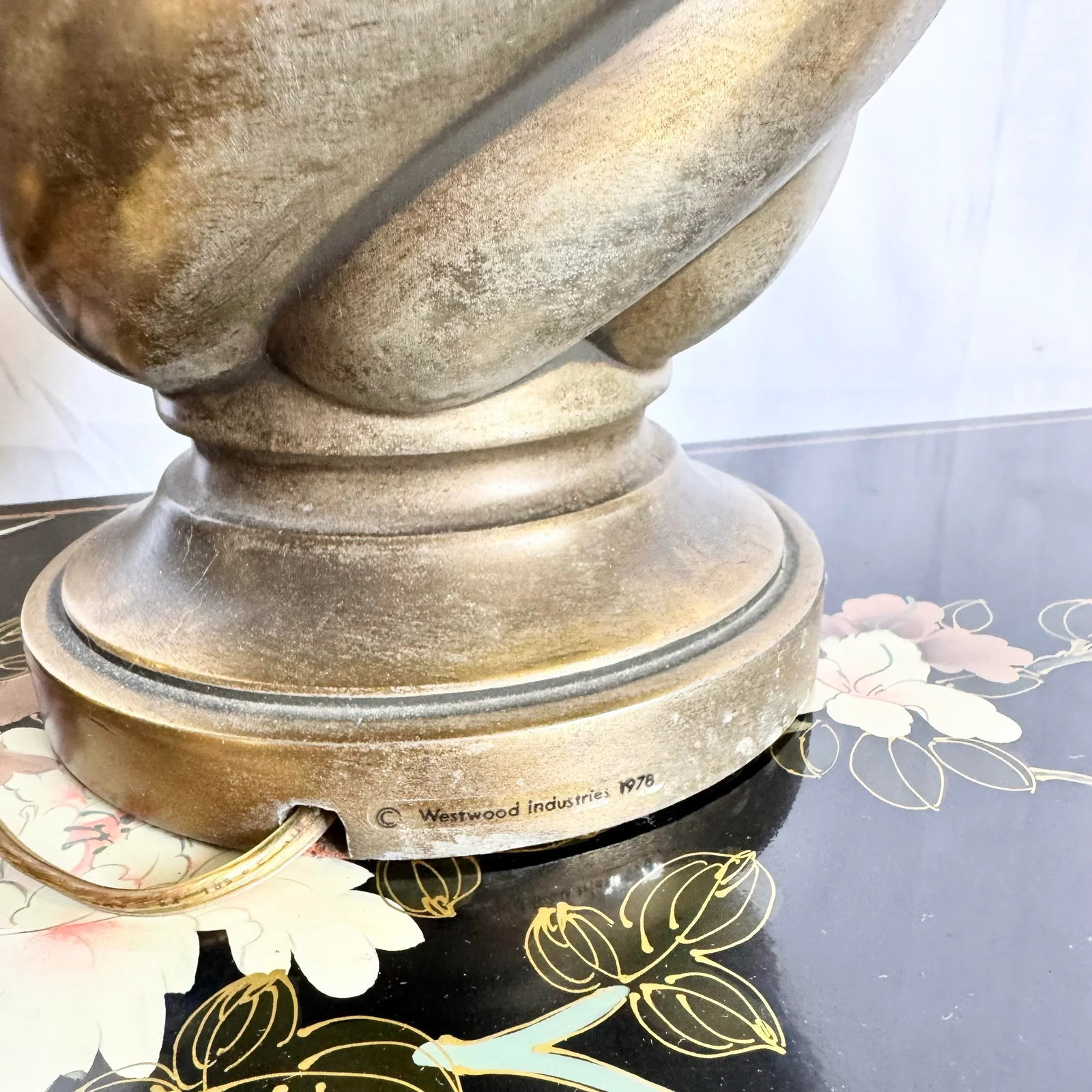 Vintage Westwood Industries Brass Swirl Beehive Table Lamps - A Pair - 6