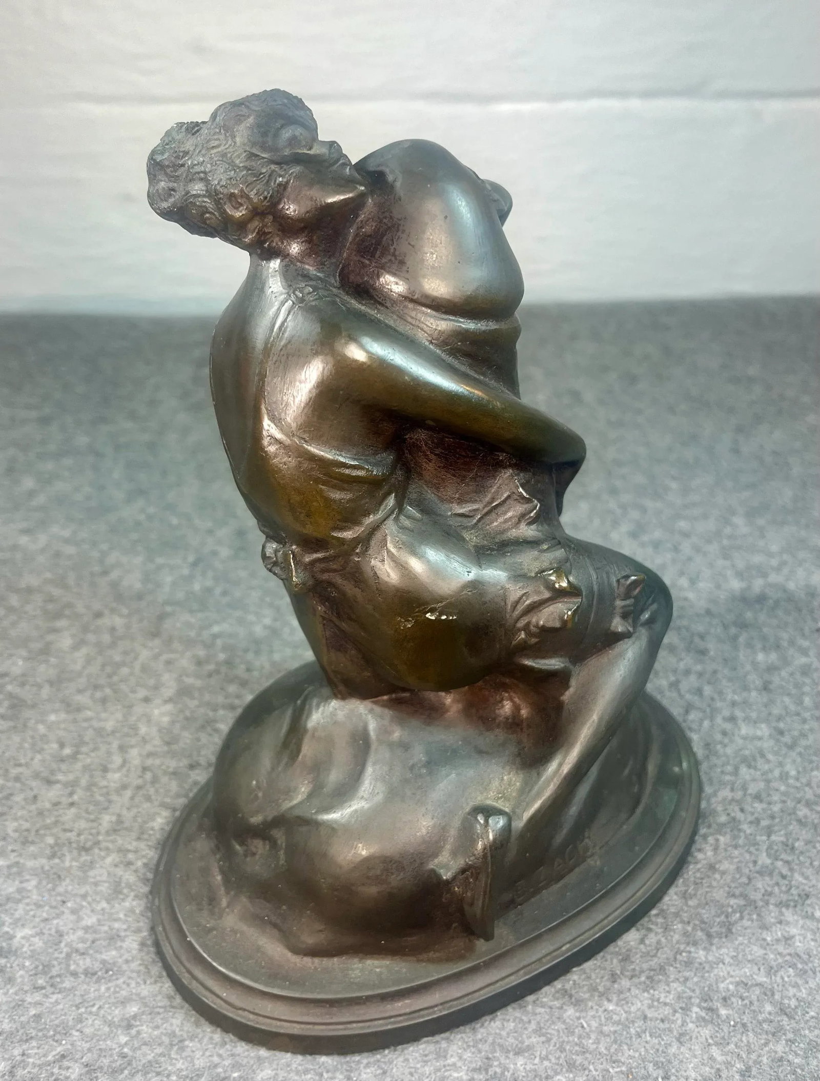 Austrian Bronze Sculpture "The Hugger" by Bruno Zach - 8