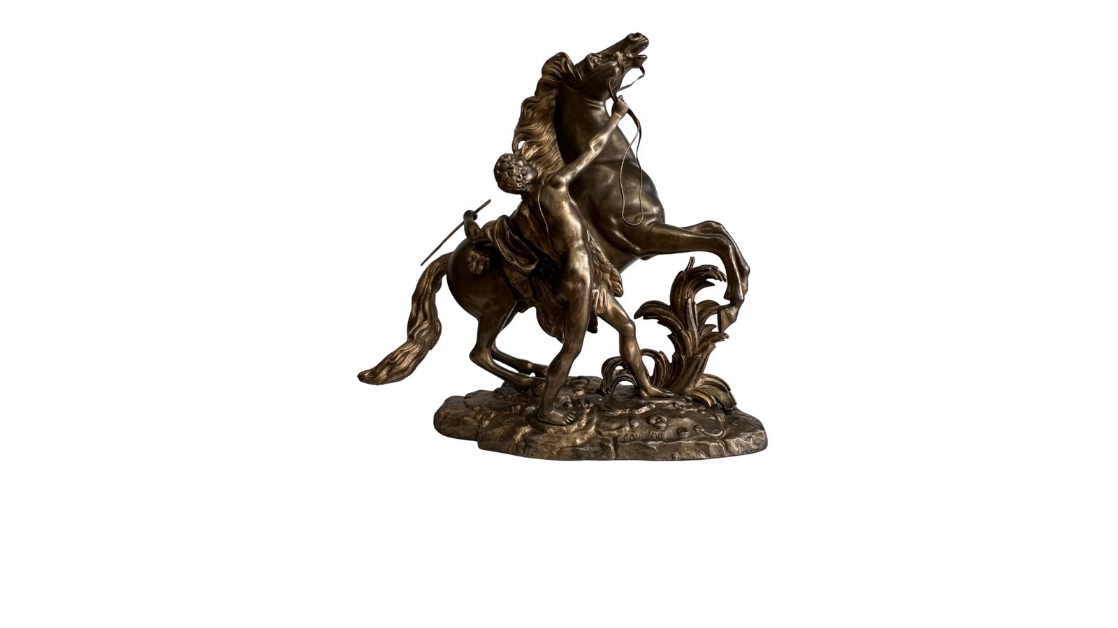 Antique Bronze Sculpture Styled After Cheval De Marly by Guillaume Coustou - 10