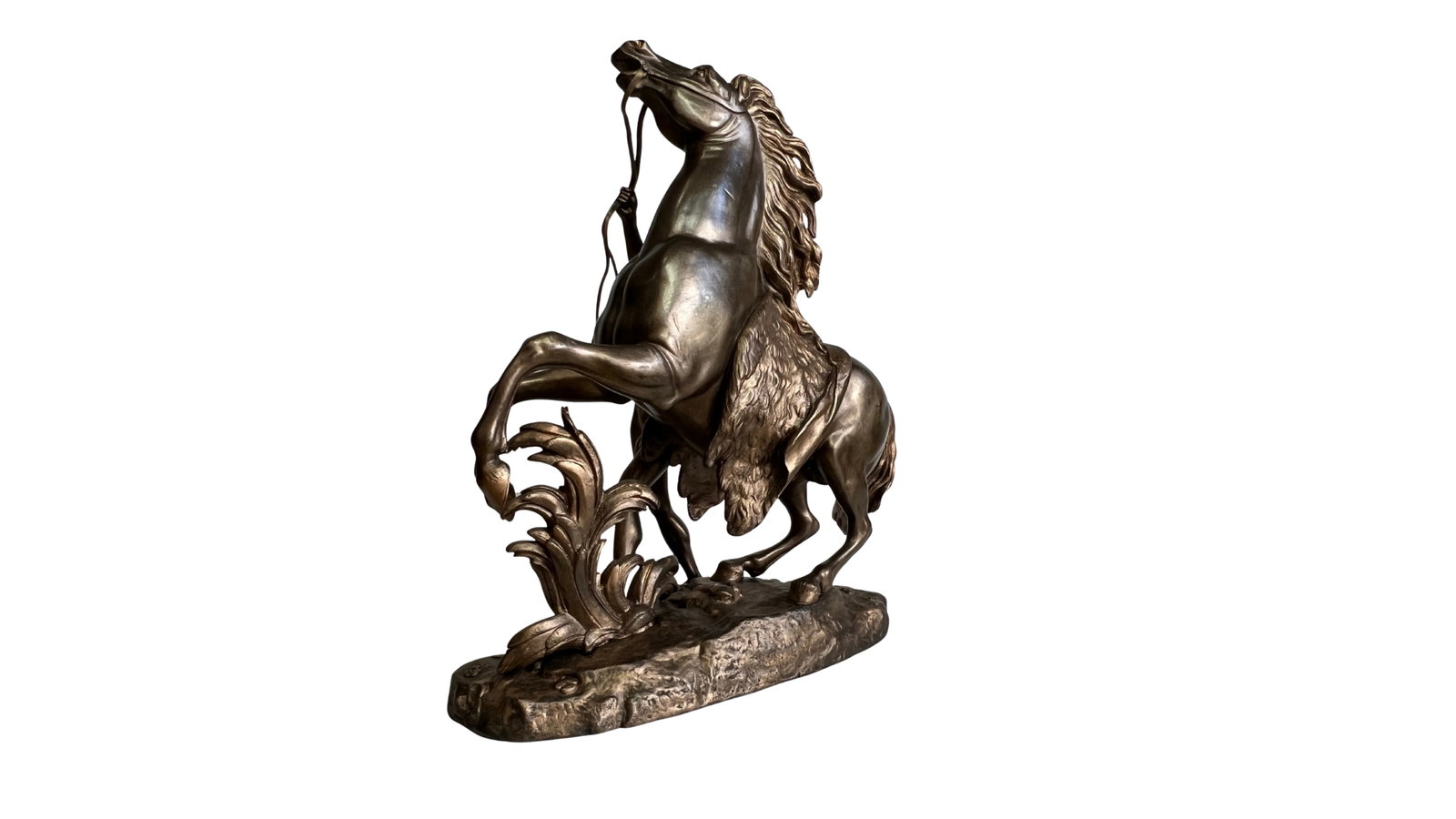 Antique Bronze Sculpture Styled After Cheval De Marly by Guillaume Coustou - 11