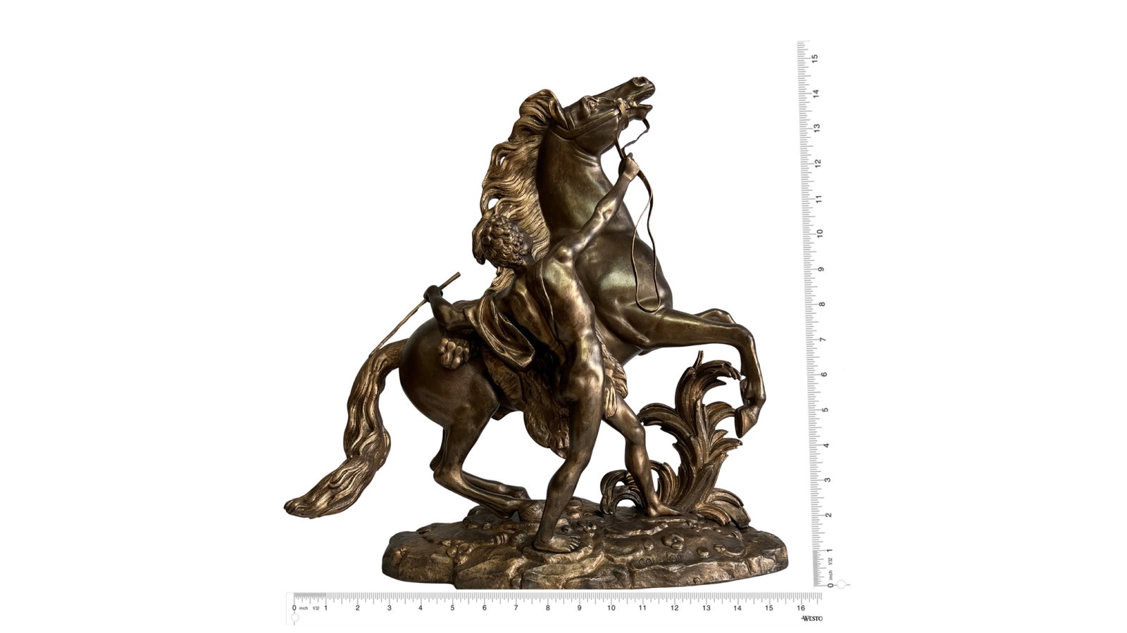 Antique Bronze Sculpture Styled After Cheval De Marly by Guillaume Coustou - 18