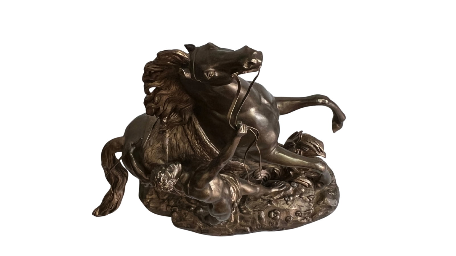 Antique Bronze Sculpture Styled After Cheval De Marly by Guillaume Coustou - 4