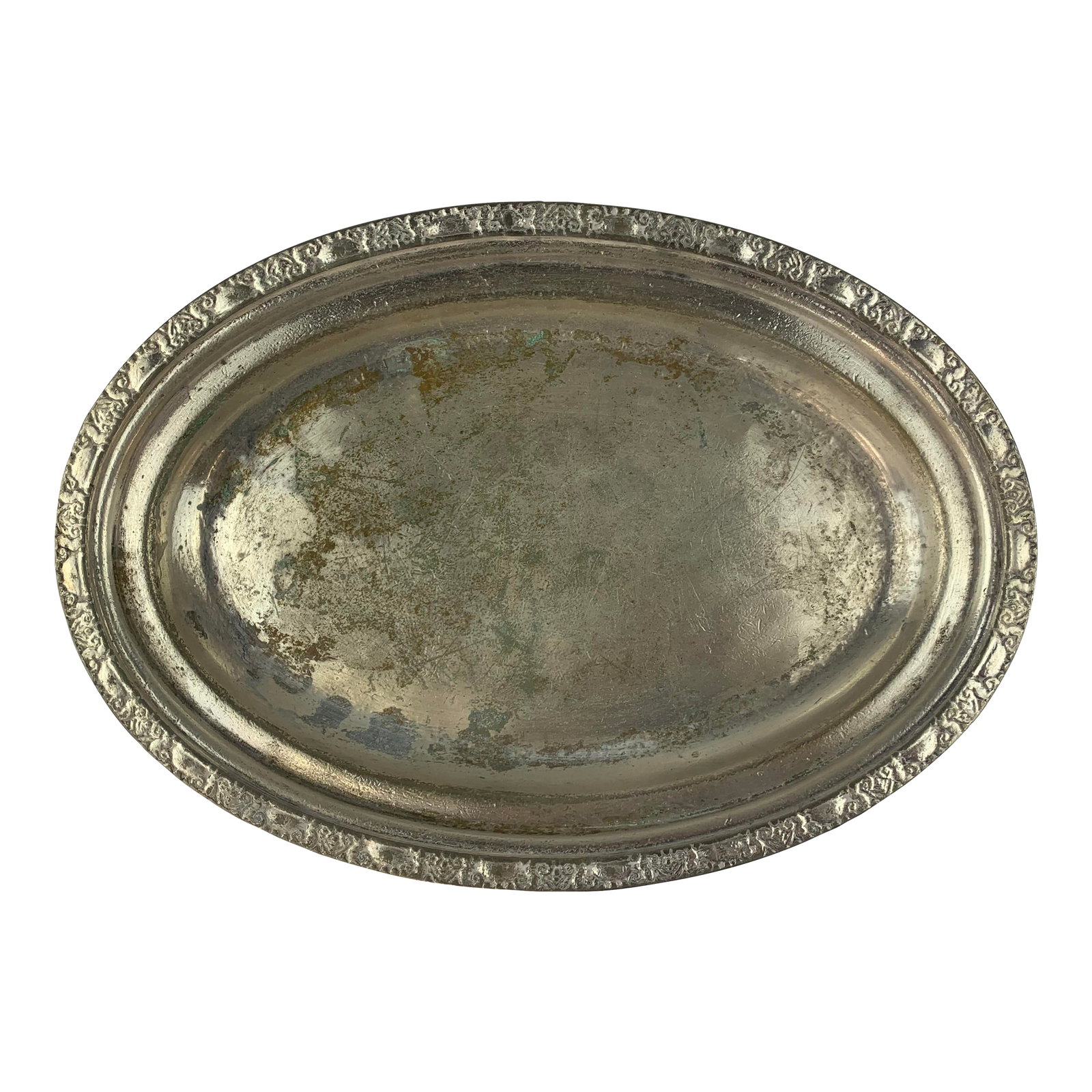 Mid 20th Century Waldorf Astoria Oval Silver Plated Tray (1 of 6)
