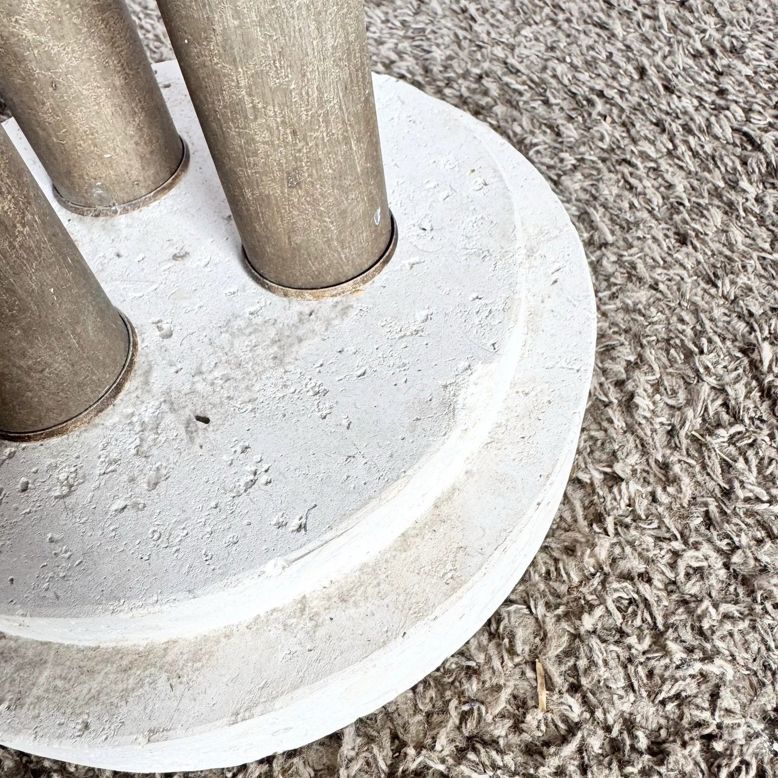 Vintage Postmodern Three Lion Headed Limestone Floor Lamps - A Pair - 11