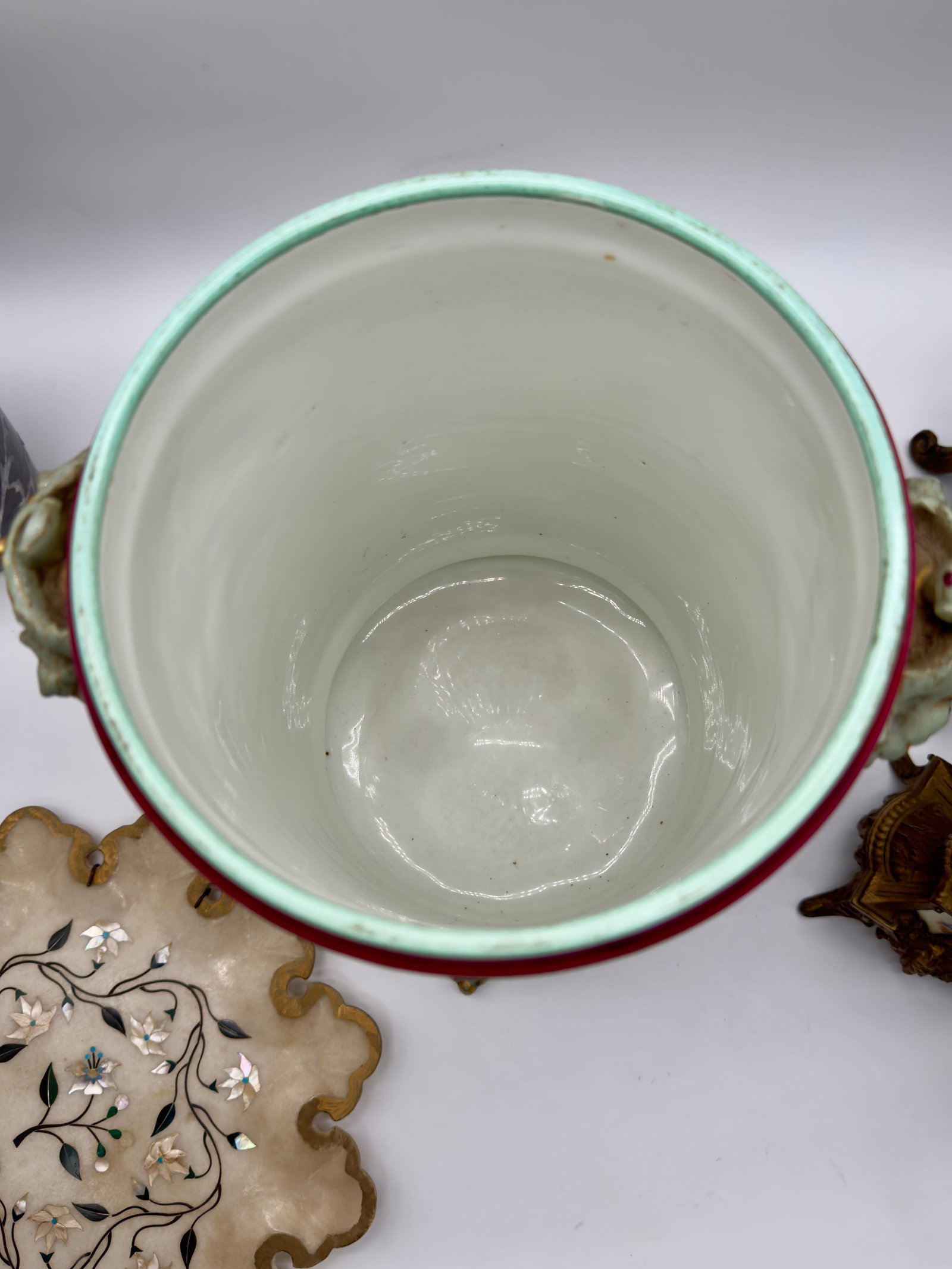 Antique French Porcelain Jardiniere - 10