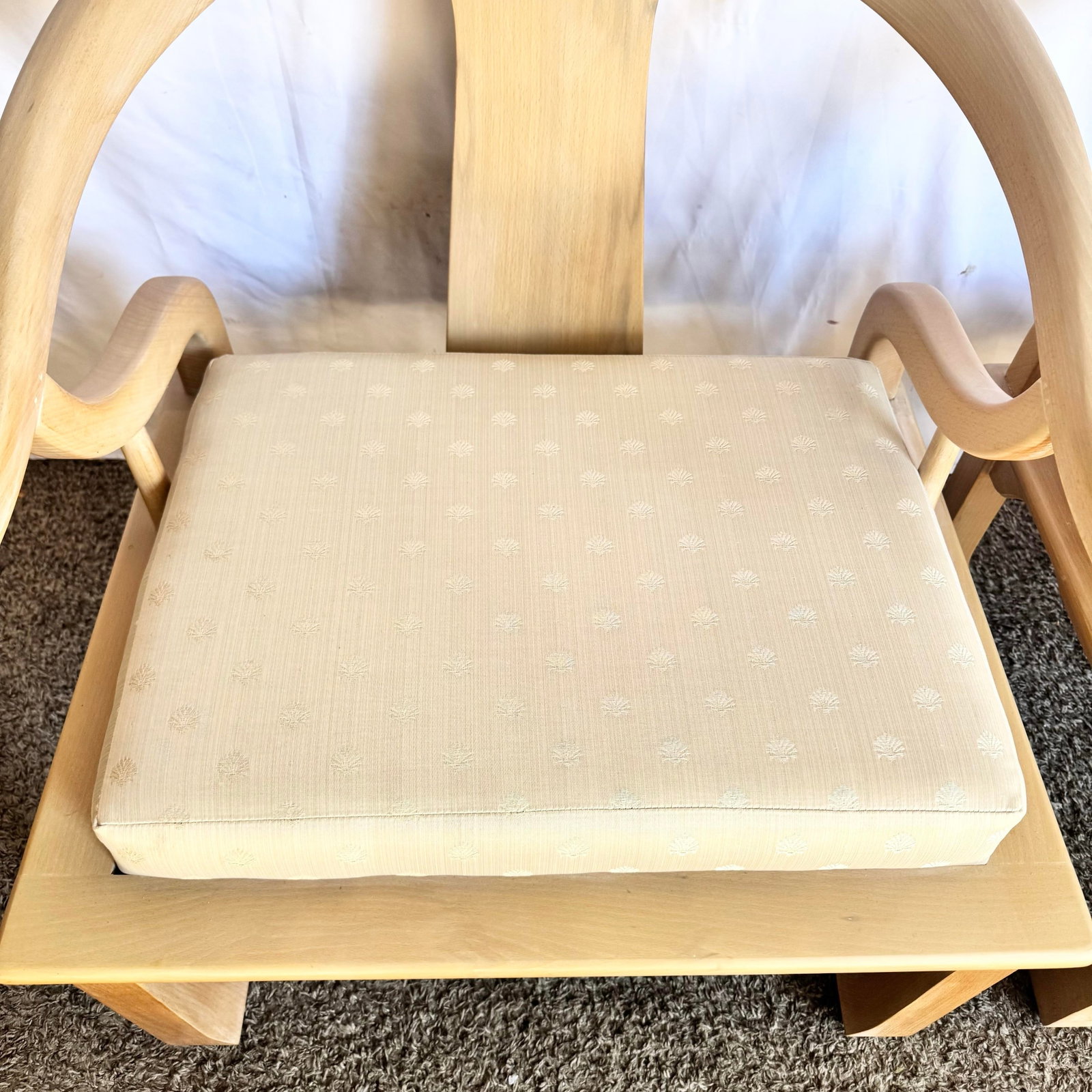 Ming Style Wooden Horseshoe Chairs by Harris Marcus Furniture - A Pair - 9