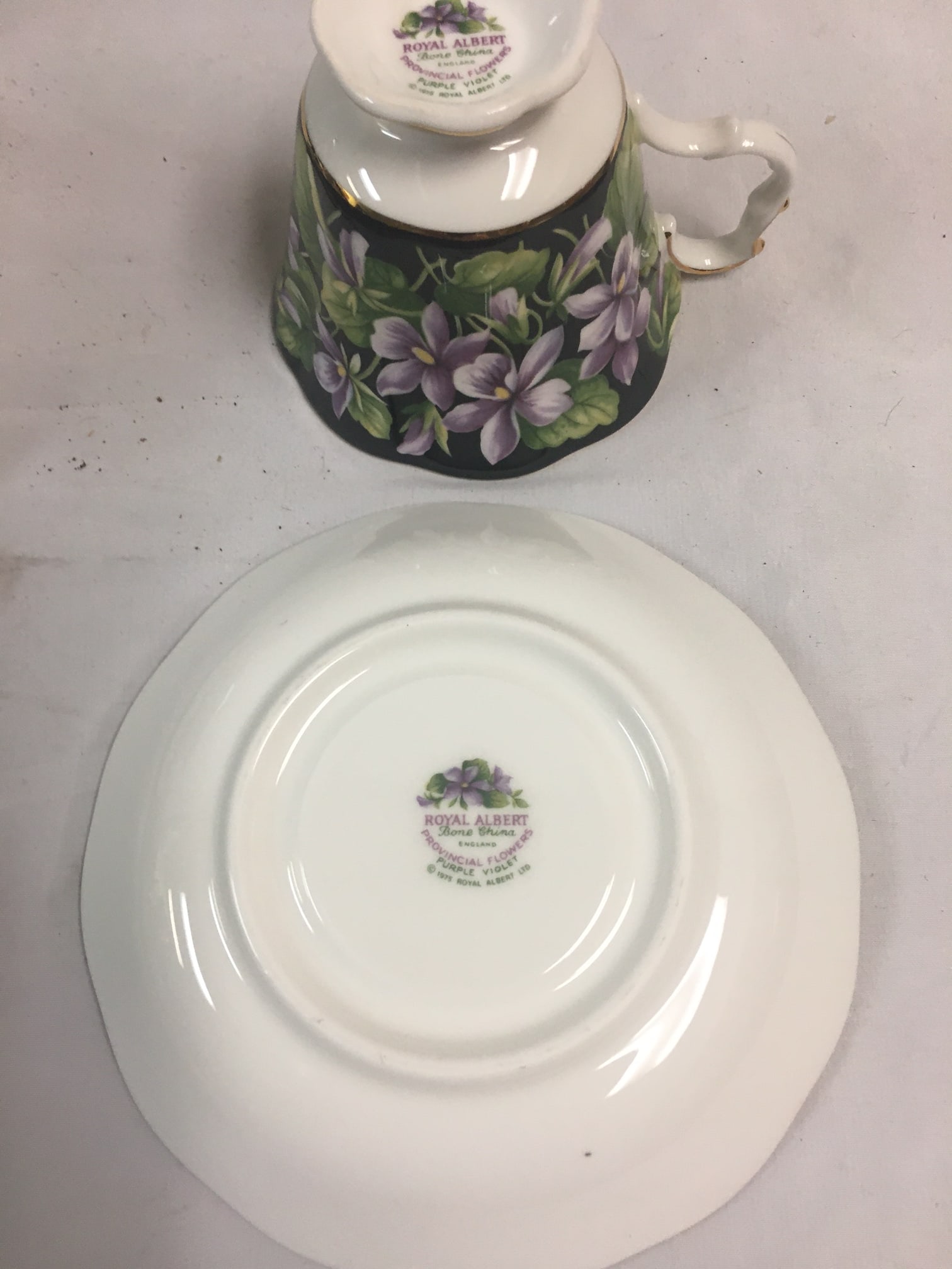 Royal Albert Provincial Flowers Porcelain Violets 18 Piece Dessert Set - 9