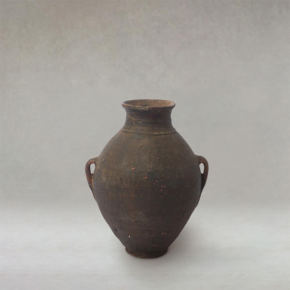 Early 20th Century Antique Berber Unglazed Clay Storage Jar, Morocco - 2