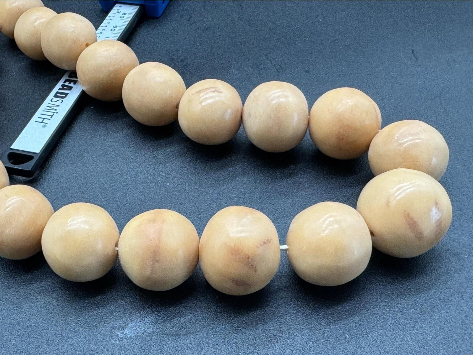 1930s Moroccan Mastic Copal Beaded Tribal Necklace - 13