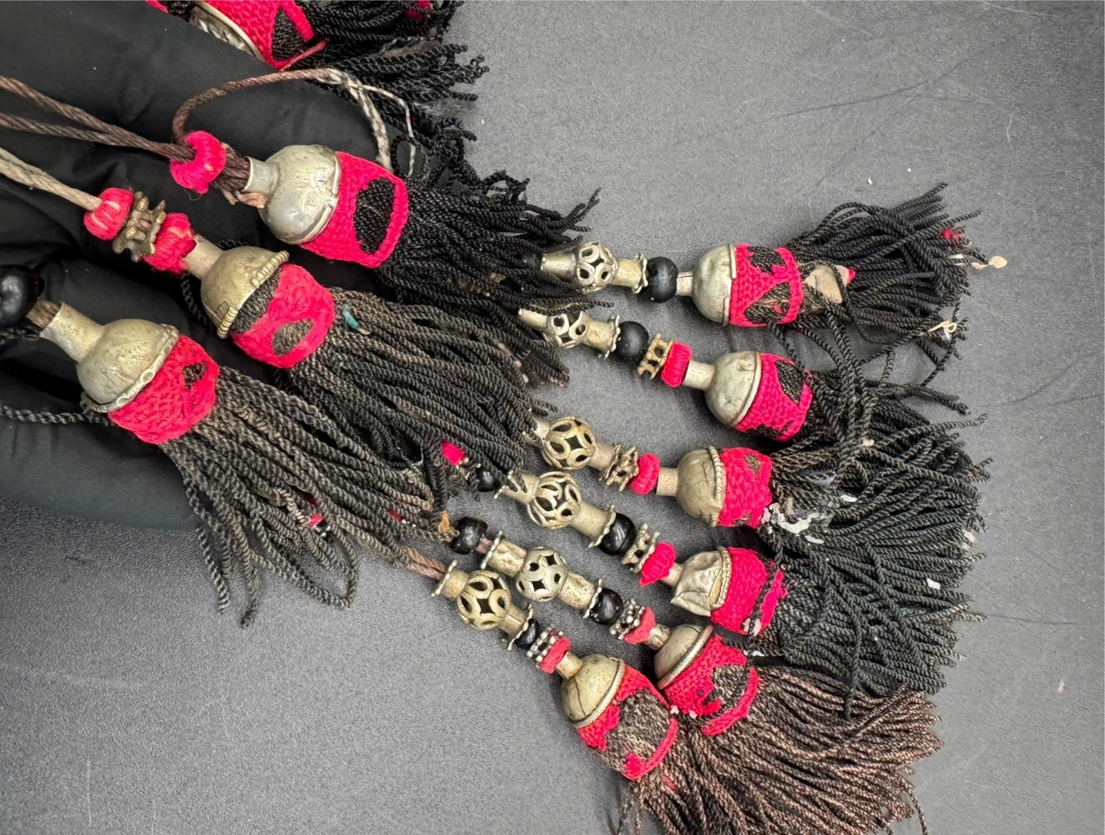 Antique Uzbek "Sequsha" Tassel, 19th C Uzbekistan - 13