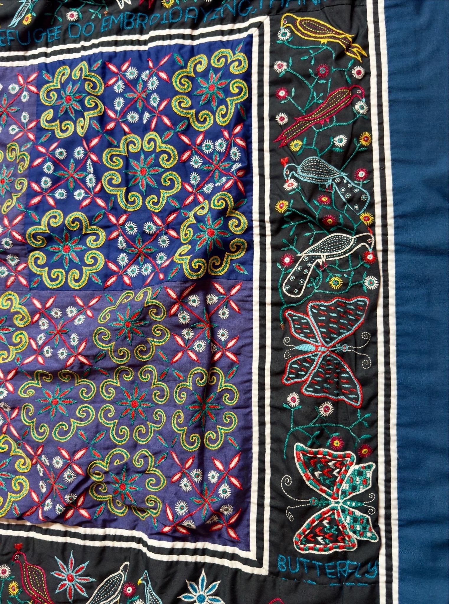 Hmong Hill Tribe Refugee Story Cloth, 1975. - 9