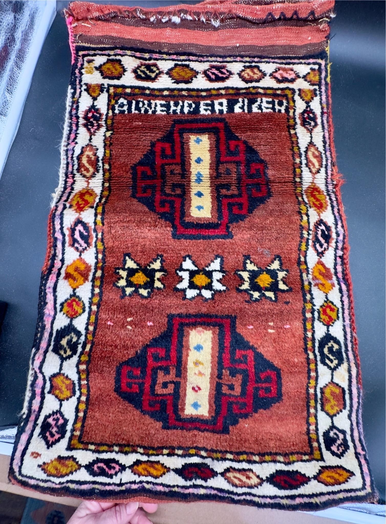 Antique Turkish Wool Half Saddle Bag - 10