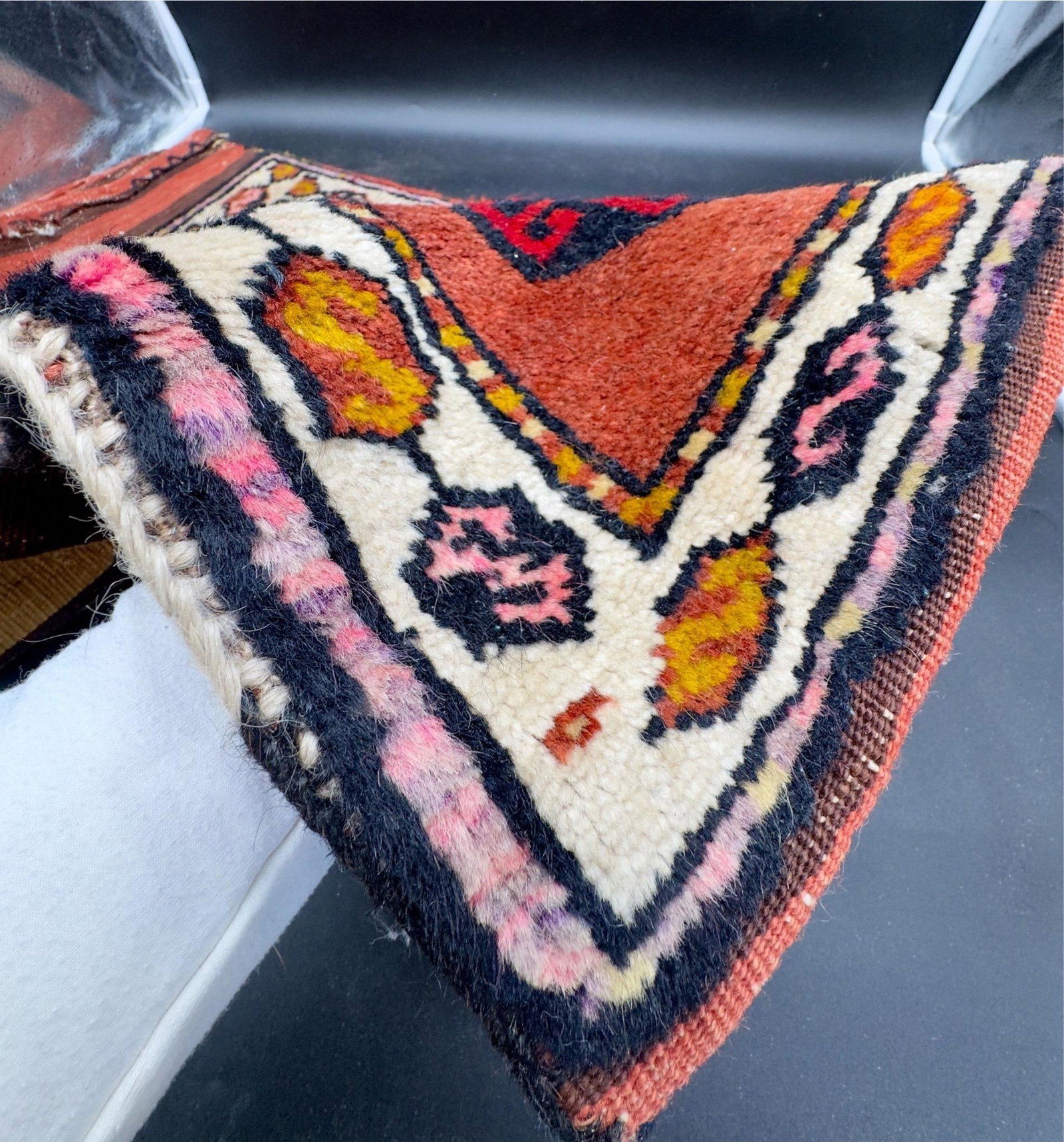 Antique Turkish Wool Half Saddle Bag - 8