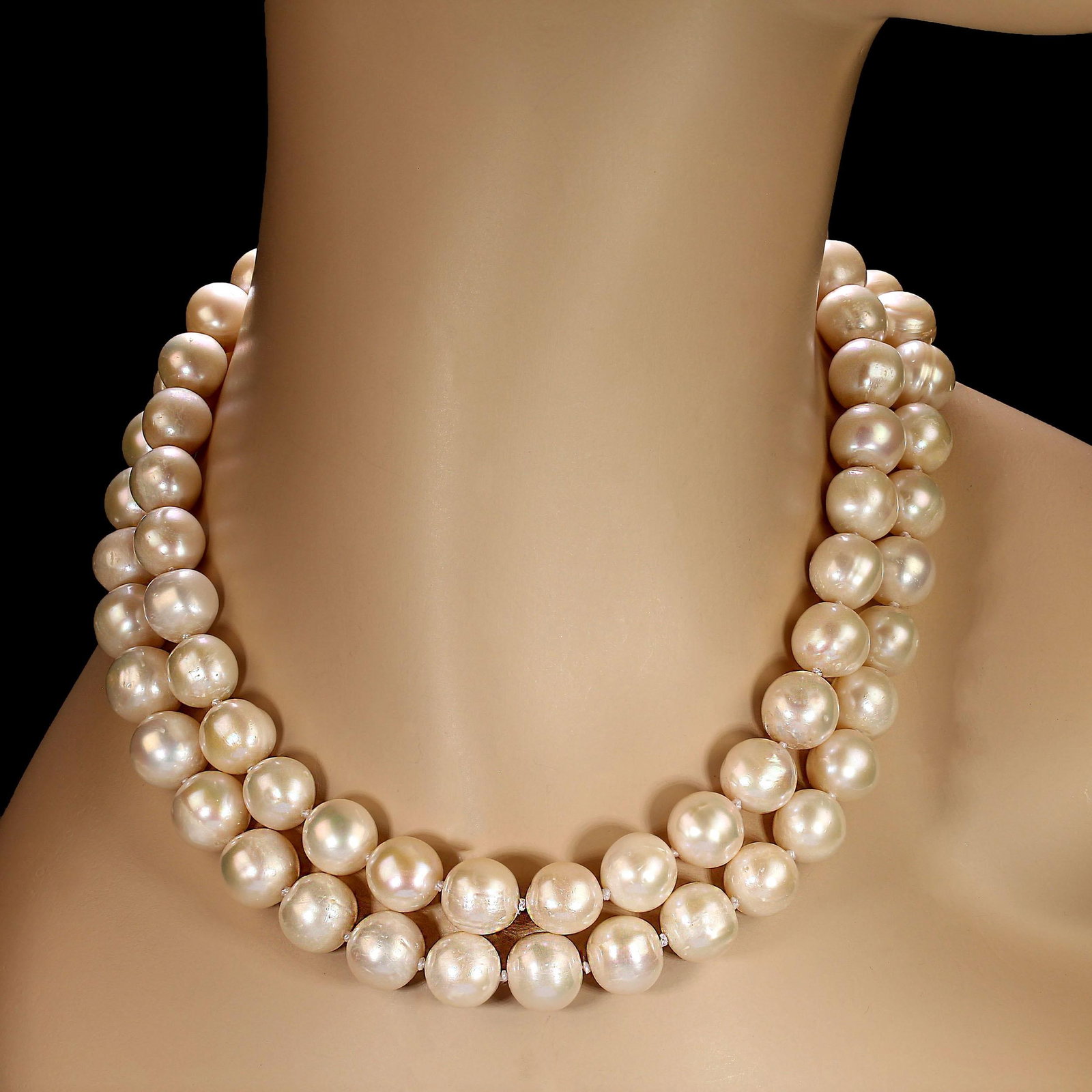 Ajd 35 Inch White Freshwater Pearl Necklace Great Gift - 5