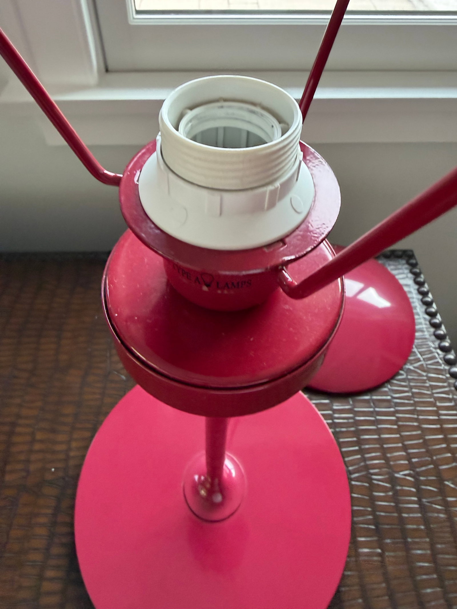 Vintage Ikea Kulla Red (Winered) Table Lamps From the 1990 - Set of Two - 10