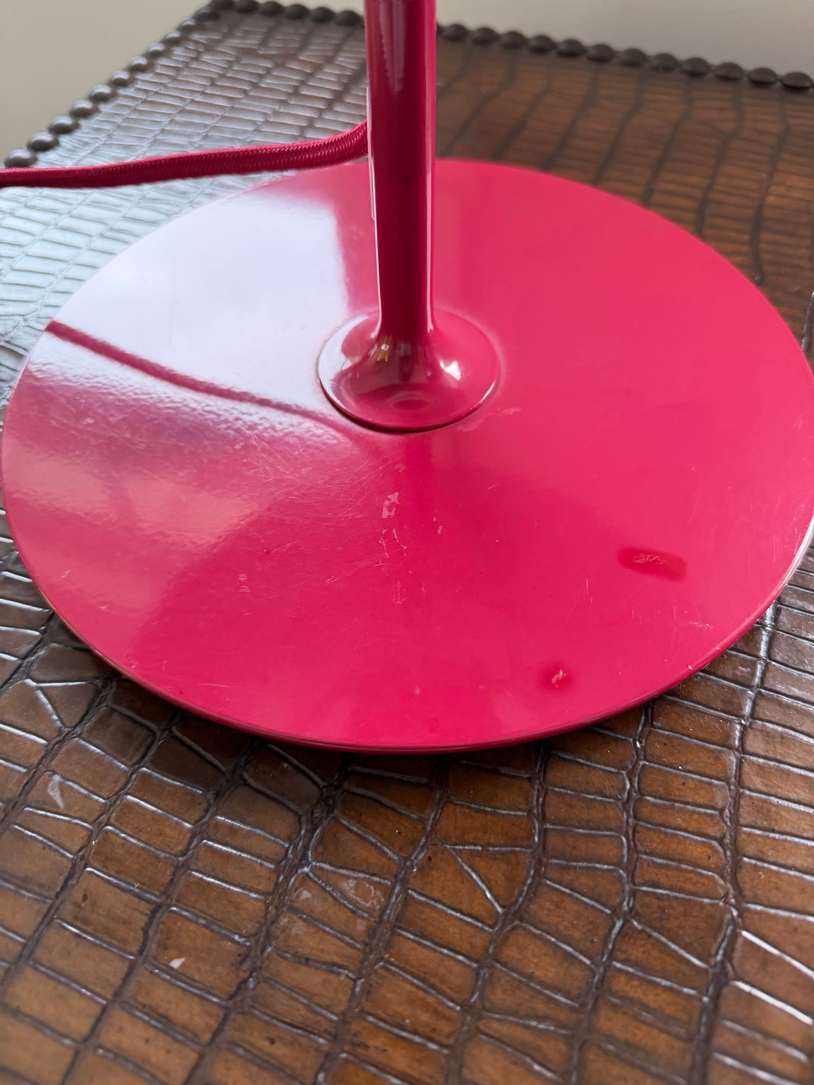 Vintage Ikea Kulla Red (Winered) Table Lamps From the 1990 - Set of Two - 7