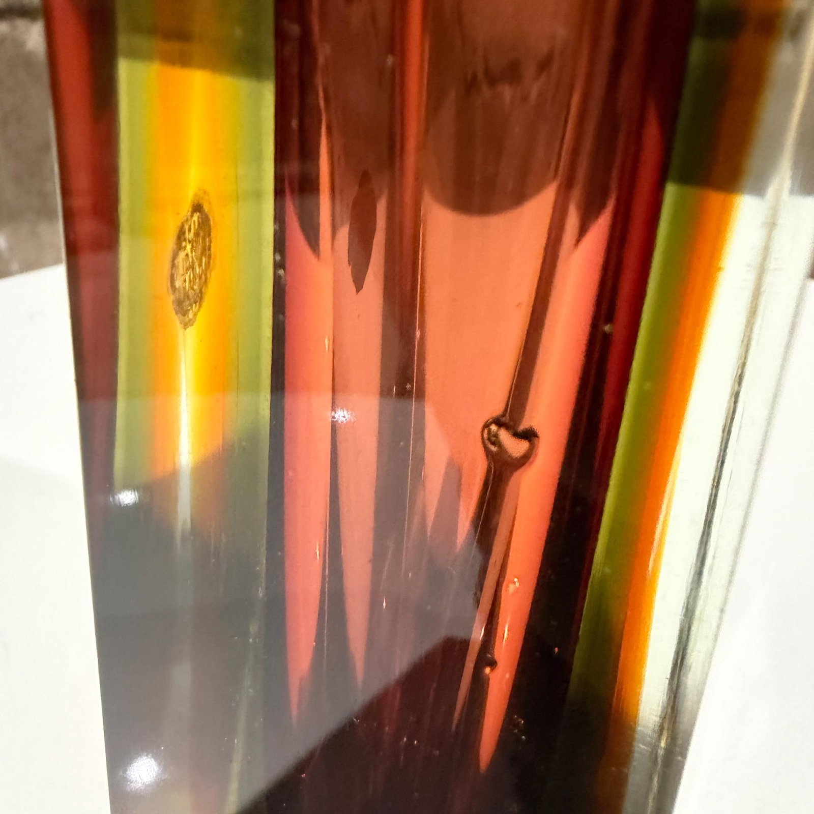 Murano Vase Sommerso Attr Pavel Hlava Italy Mid Century Modern - 10