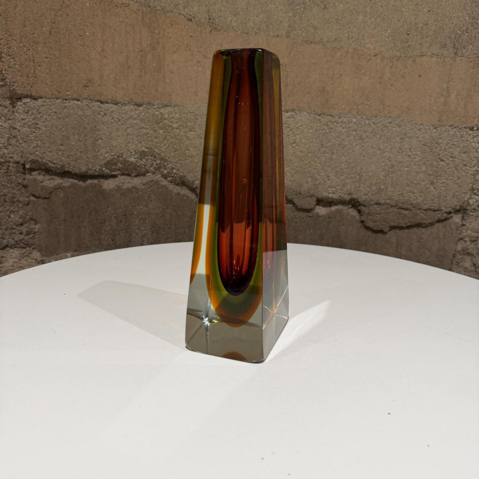 Murano Vase Sommerso Attr Pavel Hlava Italy Mid Century Modern - 6