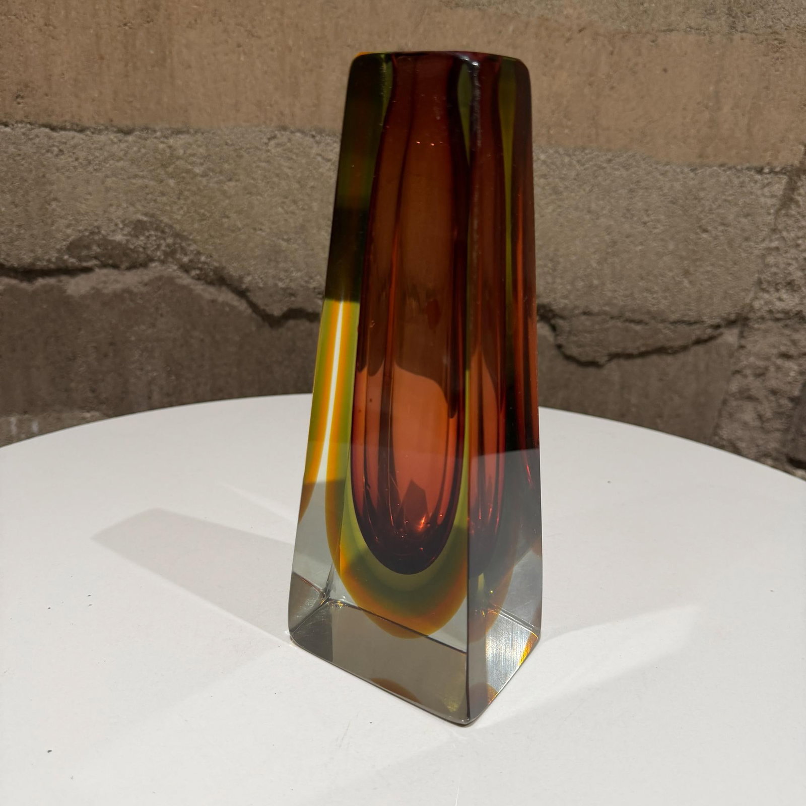 Murano Vase Sommerso Attr Pavel Hlava Italy Mid Century Modern - 8