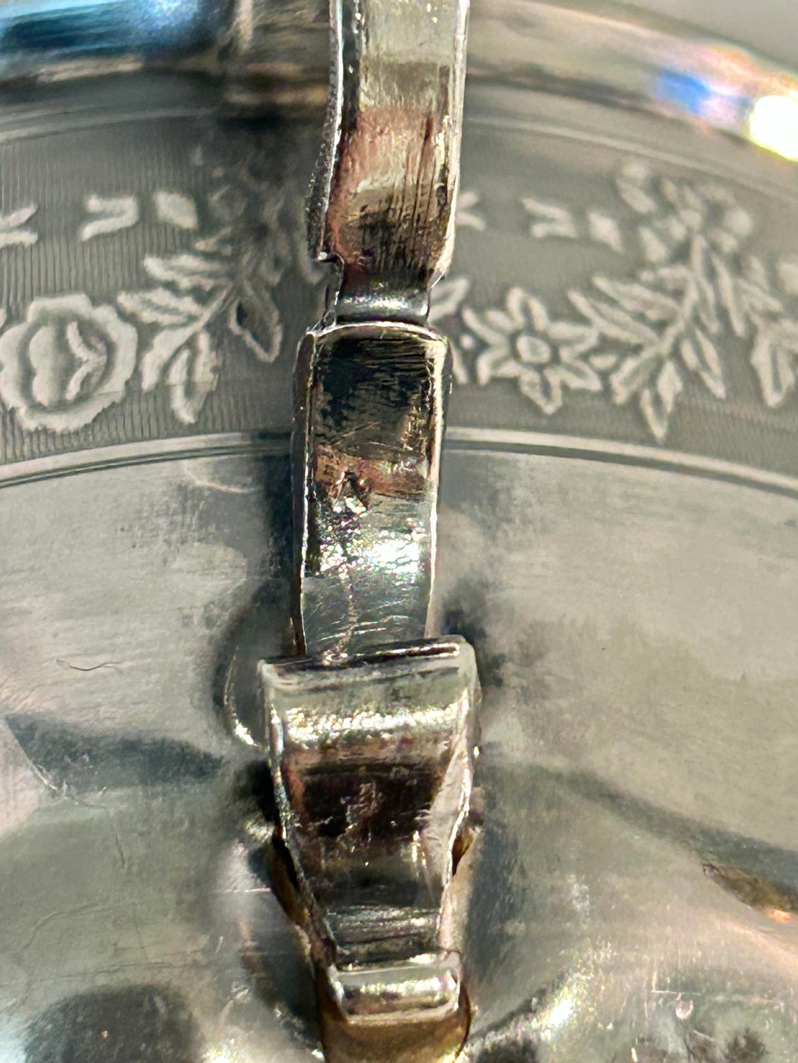 Antique French .950 Sterling Silver Chocolate Cup & Trembleuse Saucer, Minerva Hallmarks, Louis XVI - 12