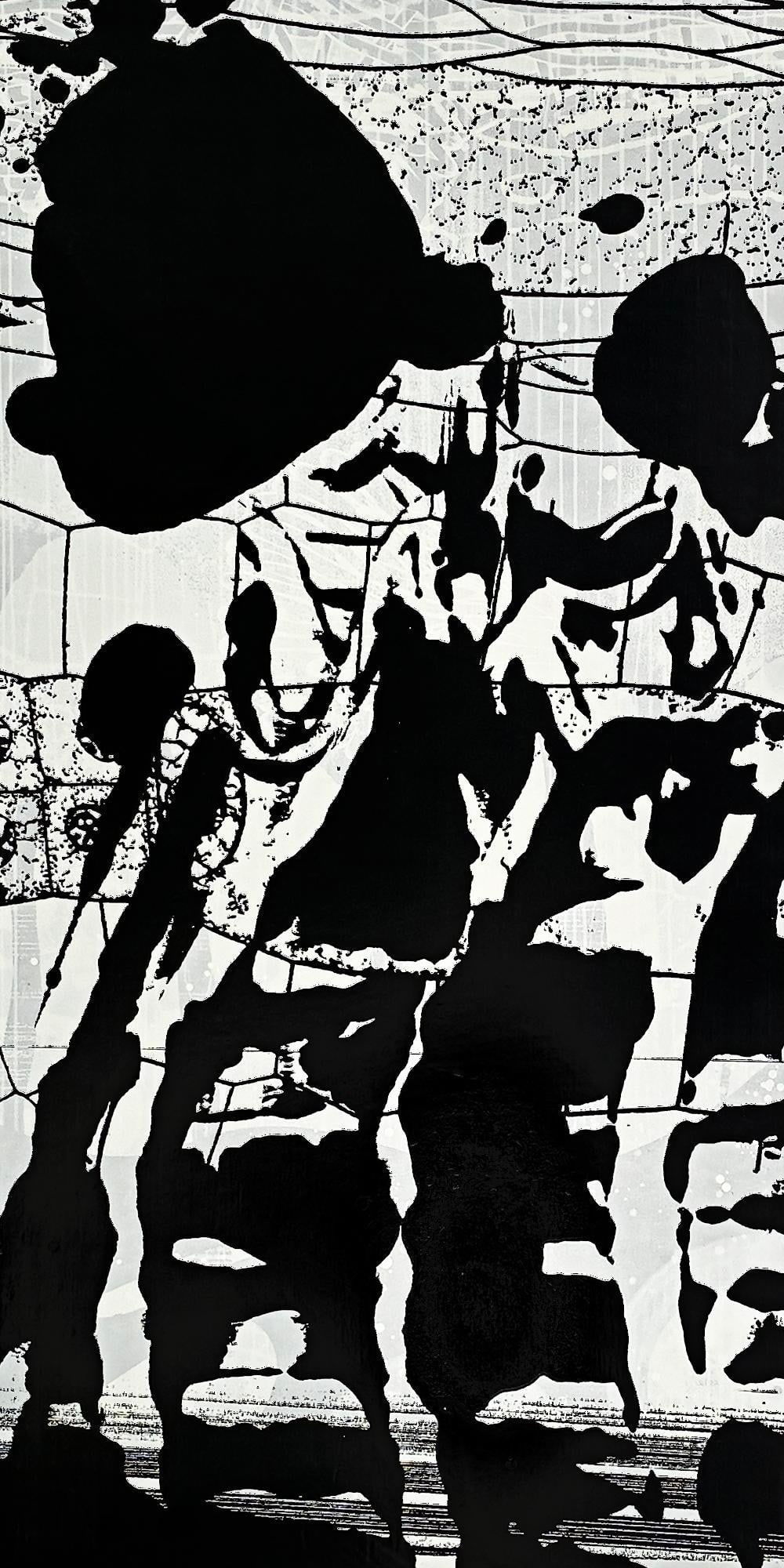 Eroded Black by Michael DesRosiers Polymer Paint and Mixed-Media on Canvas (2019) (1 of 7)