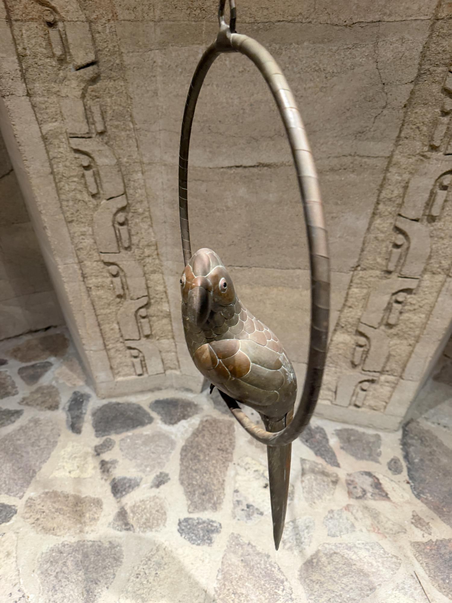 Sergio Bustamante Hanging Parrot Sculpture Arts Craft Mid-Century Modern - 12