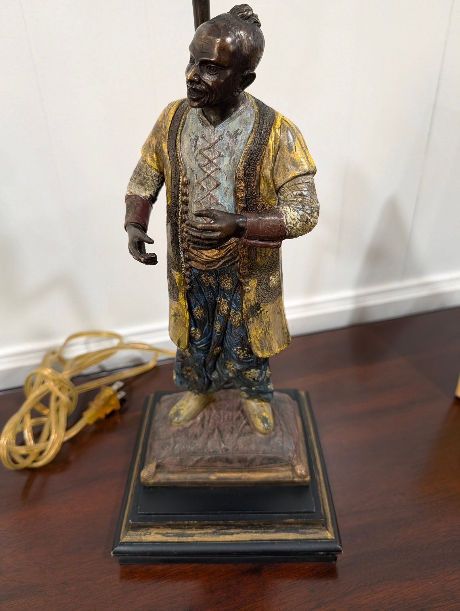 Mid 20th Century Rare Viennese Cold Painted Bronze Figural Table Lamps, Orientalist Sculptures - a P - 5