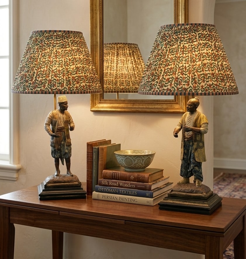 Mid 20th Century Rare Viennese Cold Painted Bronze Figural Table Lamps, Orientalist Sculptures - a P - 6