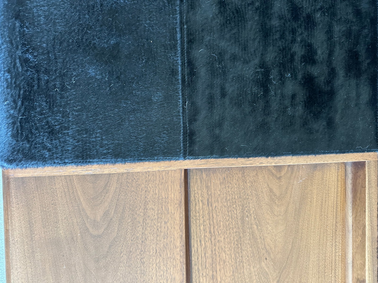 Custom Holly Hunt "Oasis" Cocktail Ottoman in Walnut & Black Hair on Hide Leather - 8