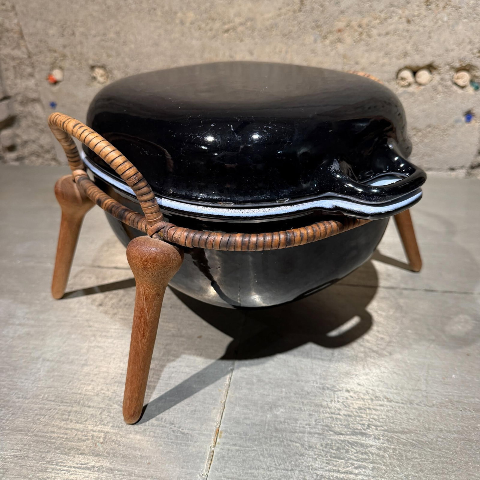 1950s Mid-Century Modern Casserole Dish and Stand From the Anker-Line Range - 6