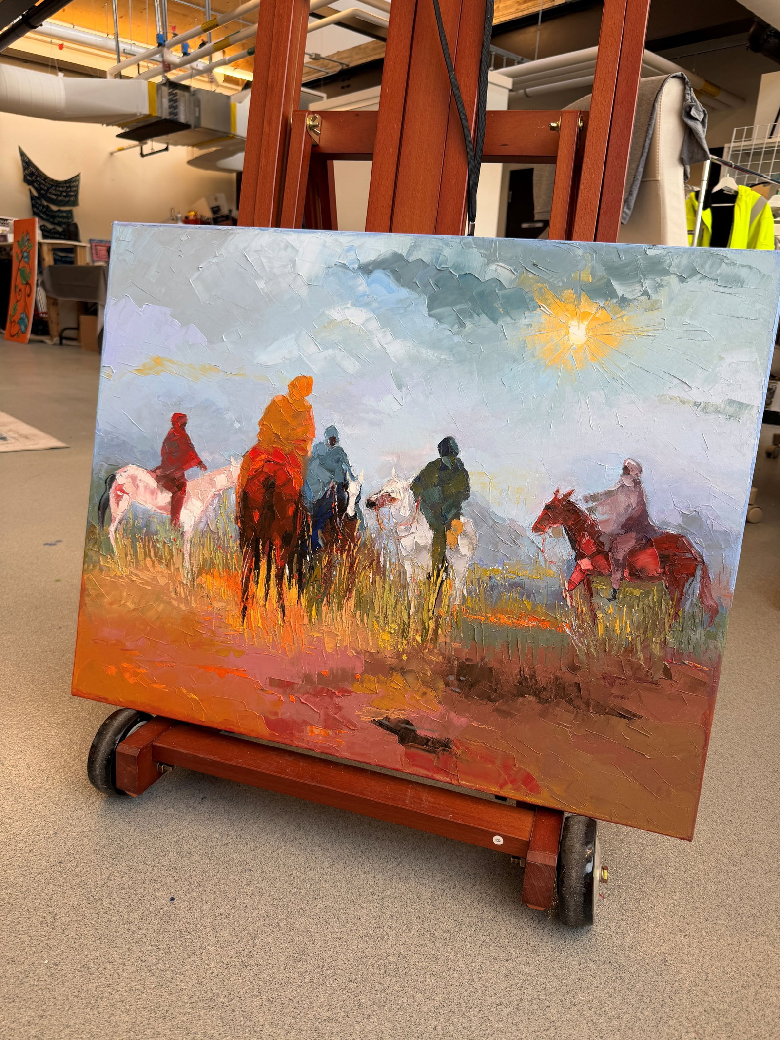 Where Our Paths Converge, Impasto Oil Painting by Godfrey Afebuame (2026) - 6