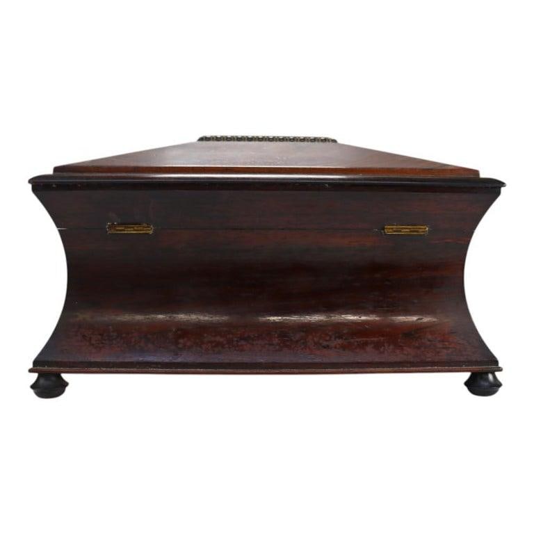 English Georgian Rosewood Tea Caddy C1830 - 10