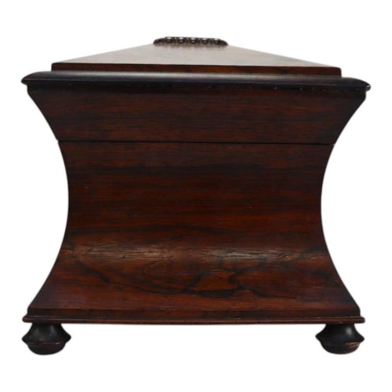 English Georgian Rosewood Tea Caddy C1830 - 9