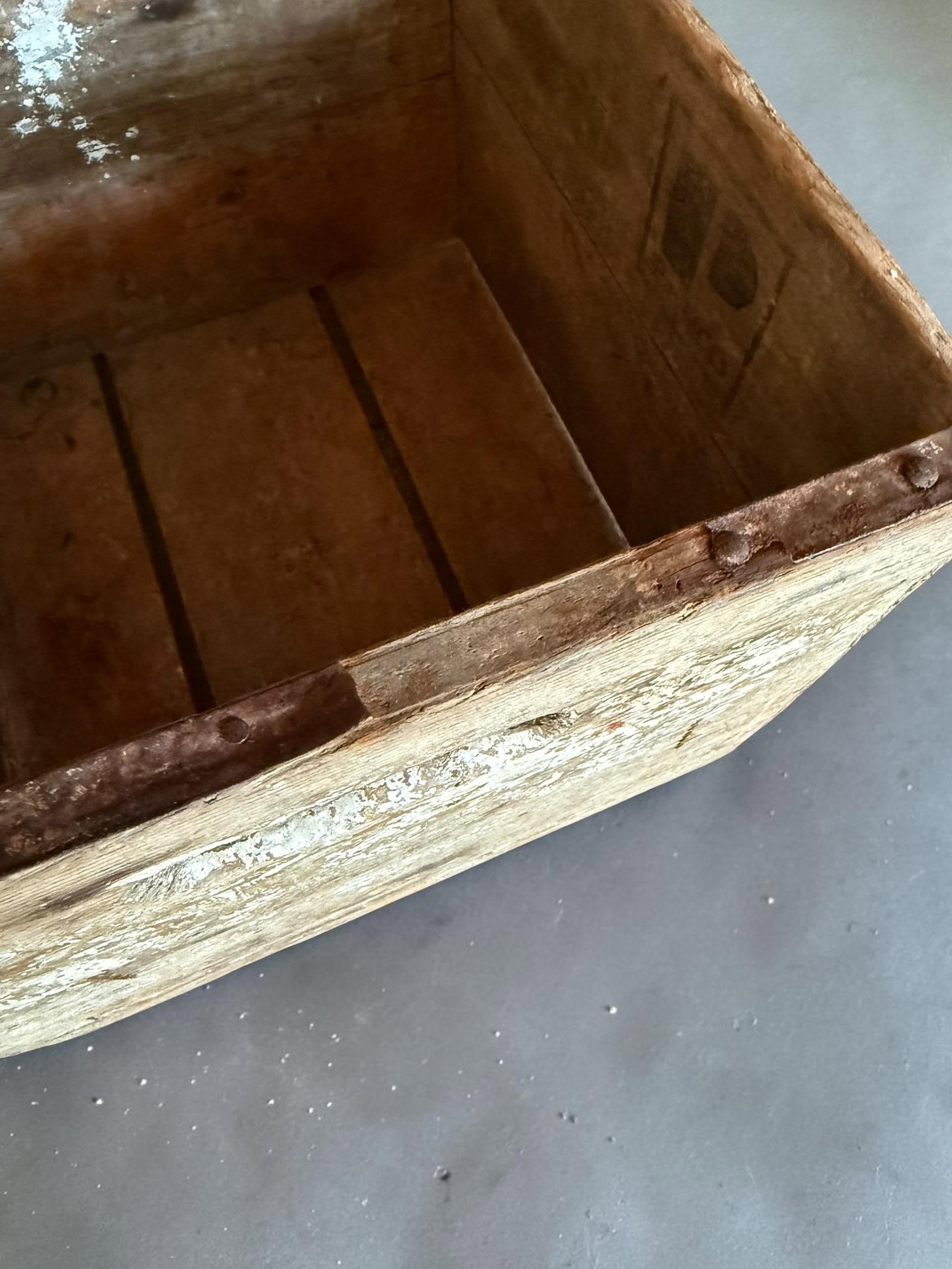 Vintage Farmhouse Clover Leaf Dairy Wood Crate Case Milk Famous for Purity - 10