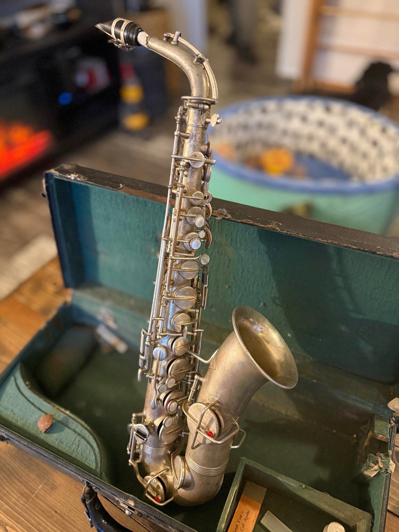 Vintage Silver Plated Wurlitzer Low Pitch Alto Saxophone - 5