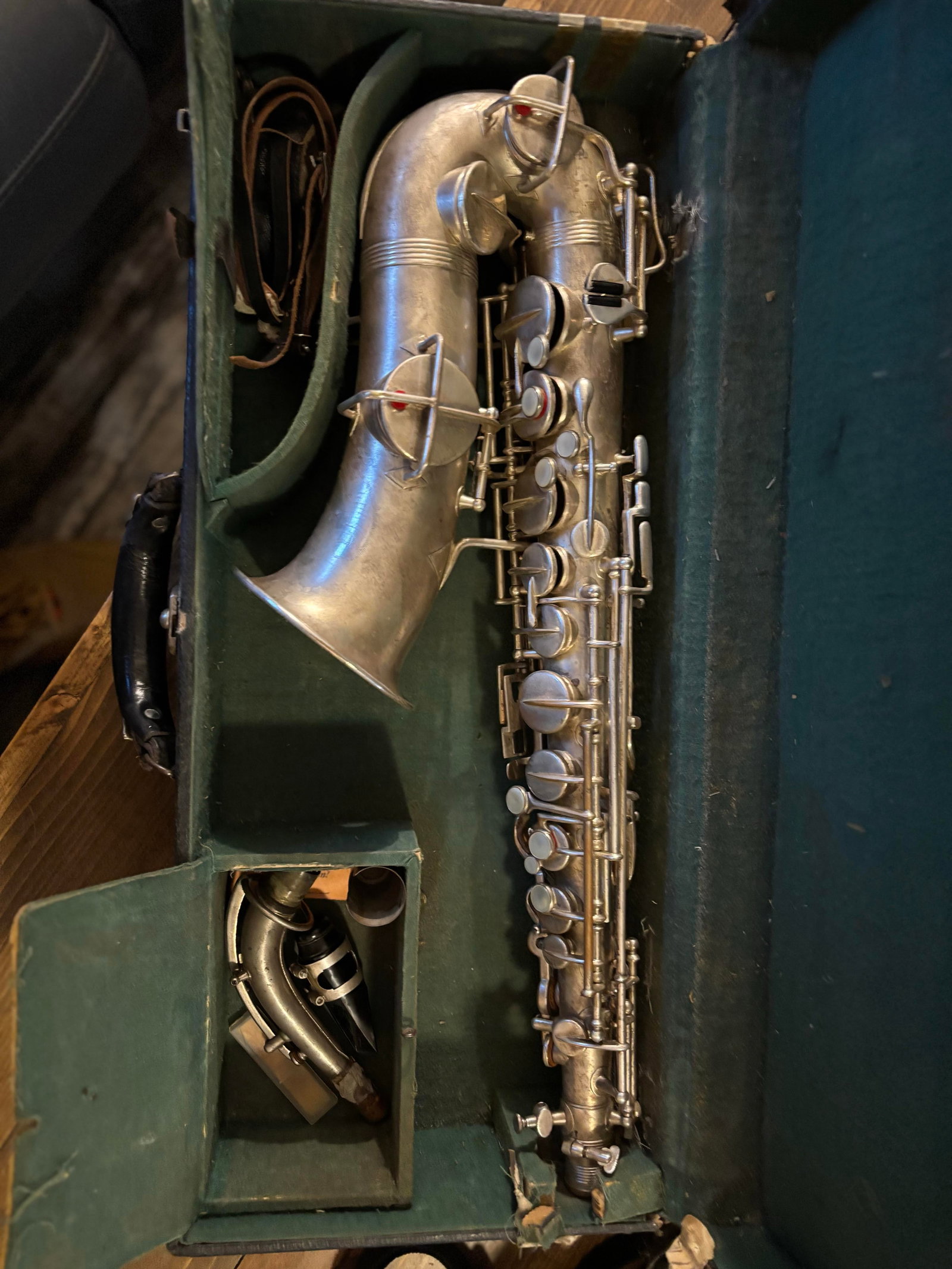 Vintage Silver Plated Wurlitzer Low Pitch Alto Saxophone - 6