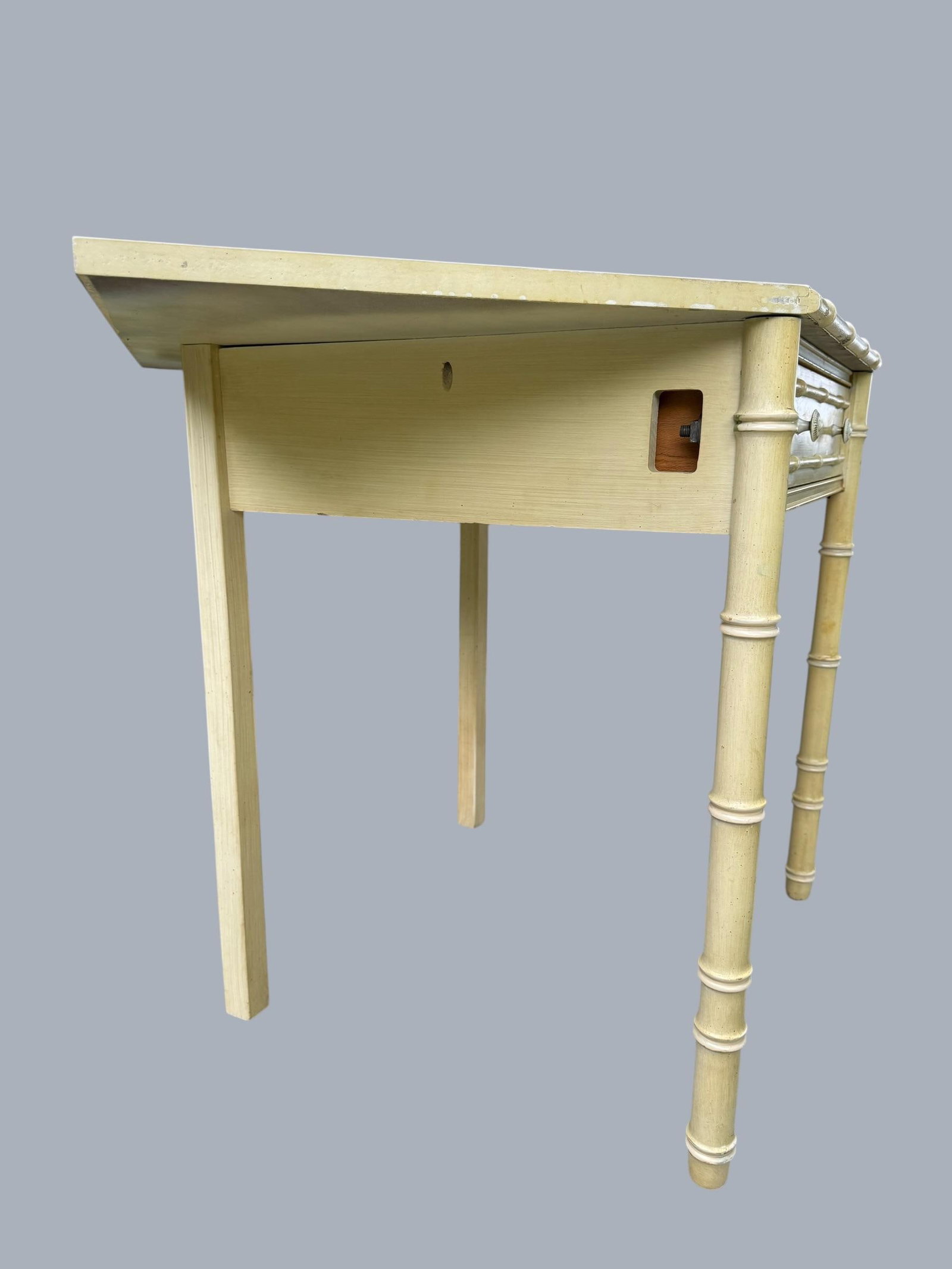 1966 Thomasville Allegro Faux Bamboo Corner Desk and Chair - 12