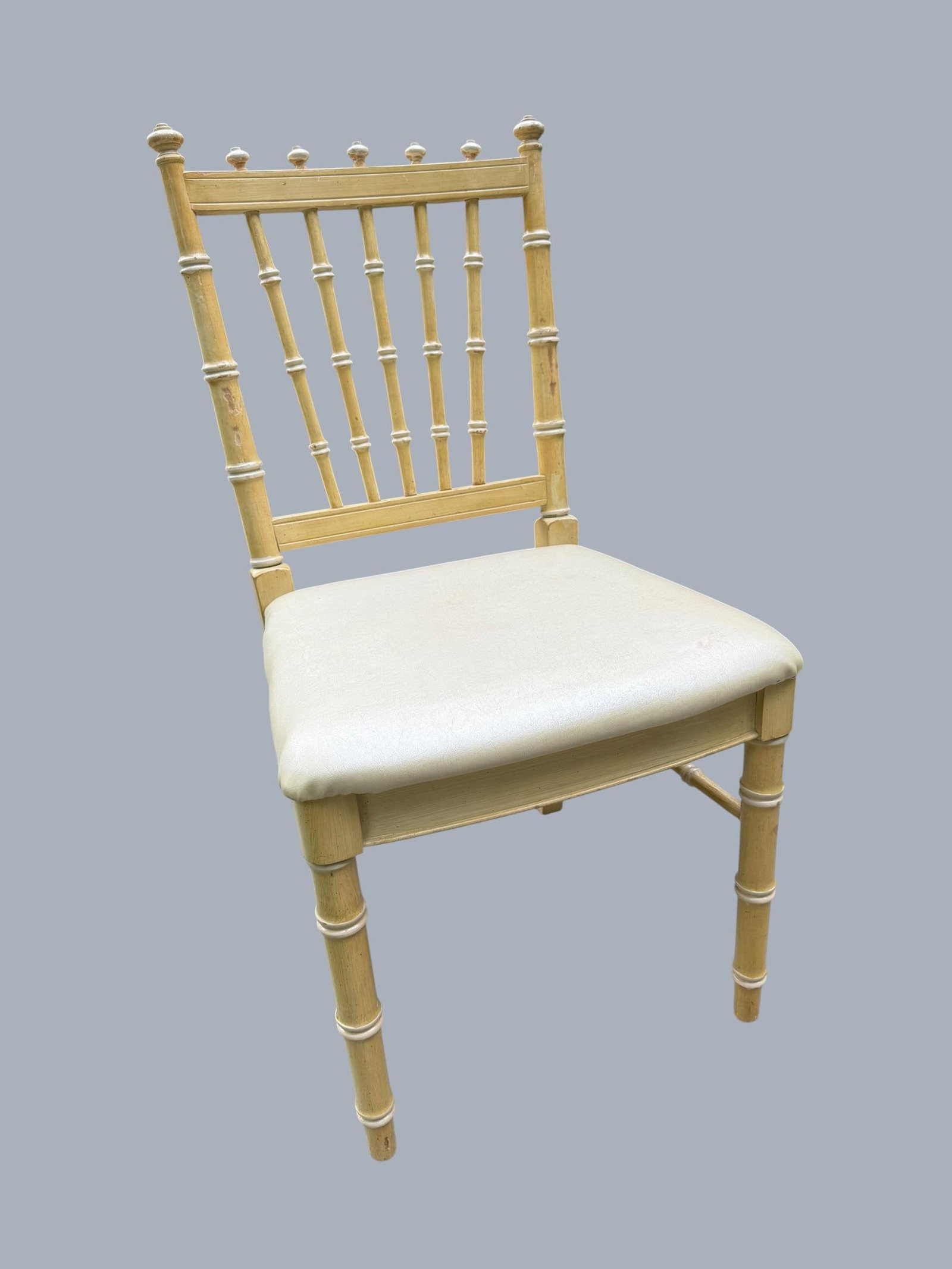 1966 Thomasville Allegro Faux Bamboo Corner Desk and Chair - 6