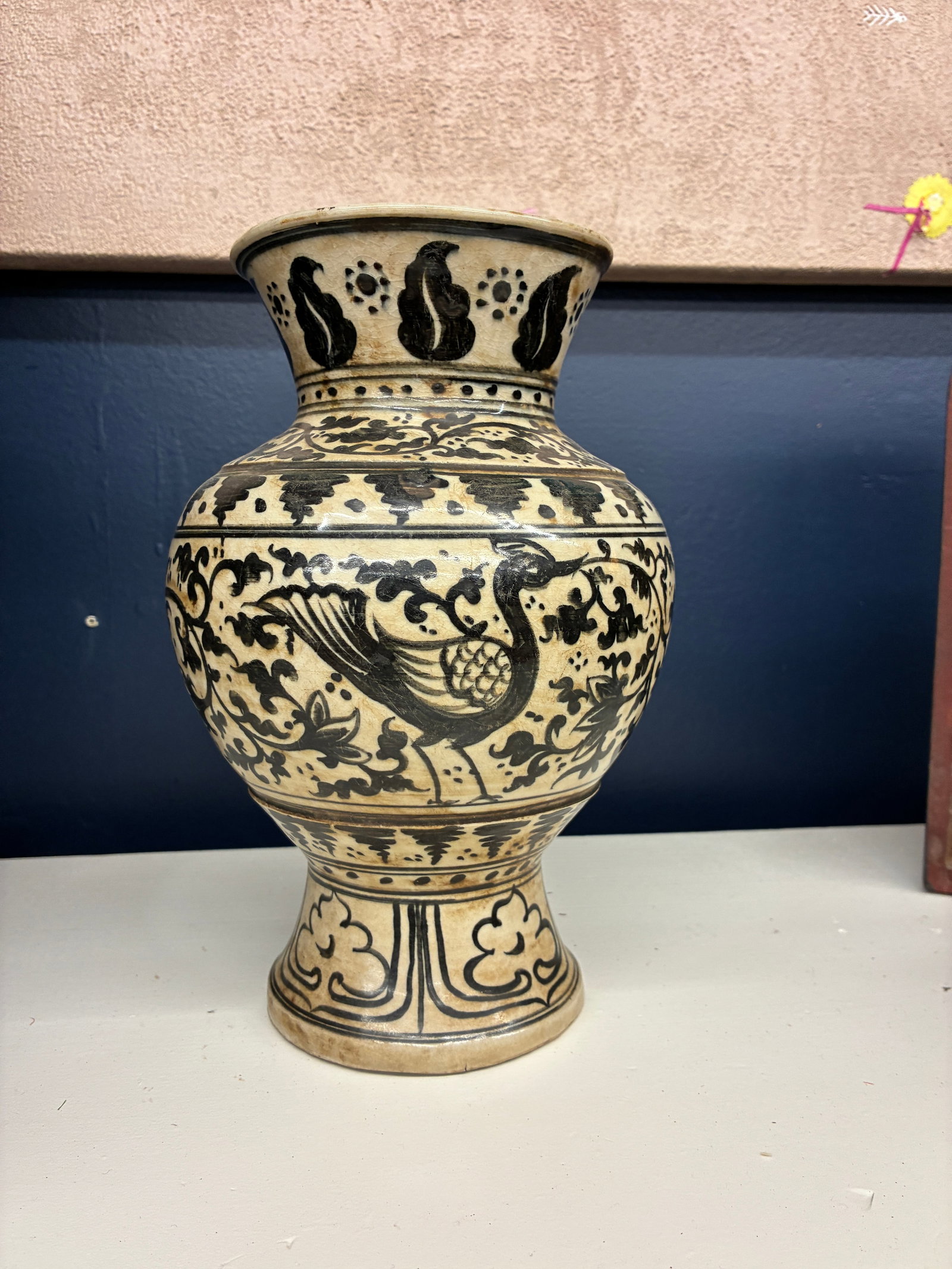 16 Century Sukotai Vase Hamsa Motif - 2