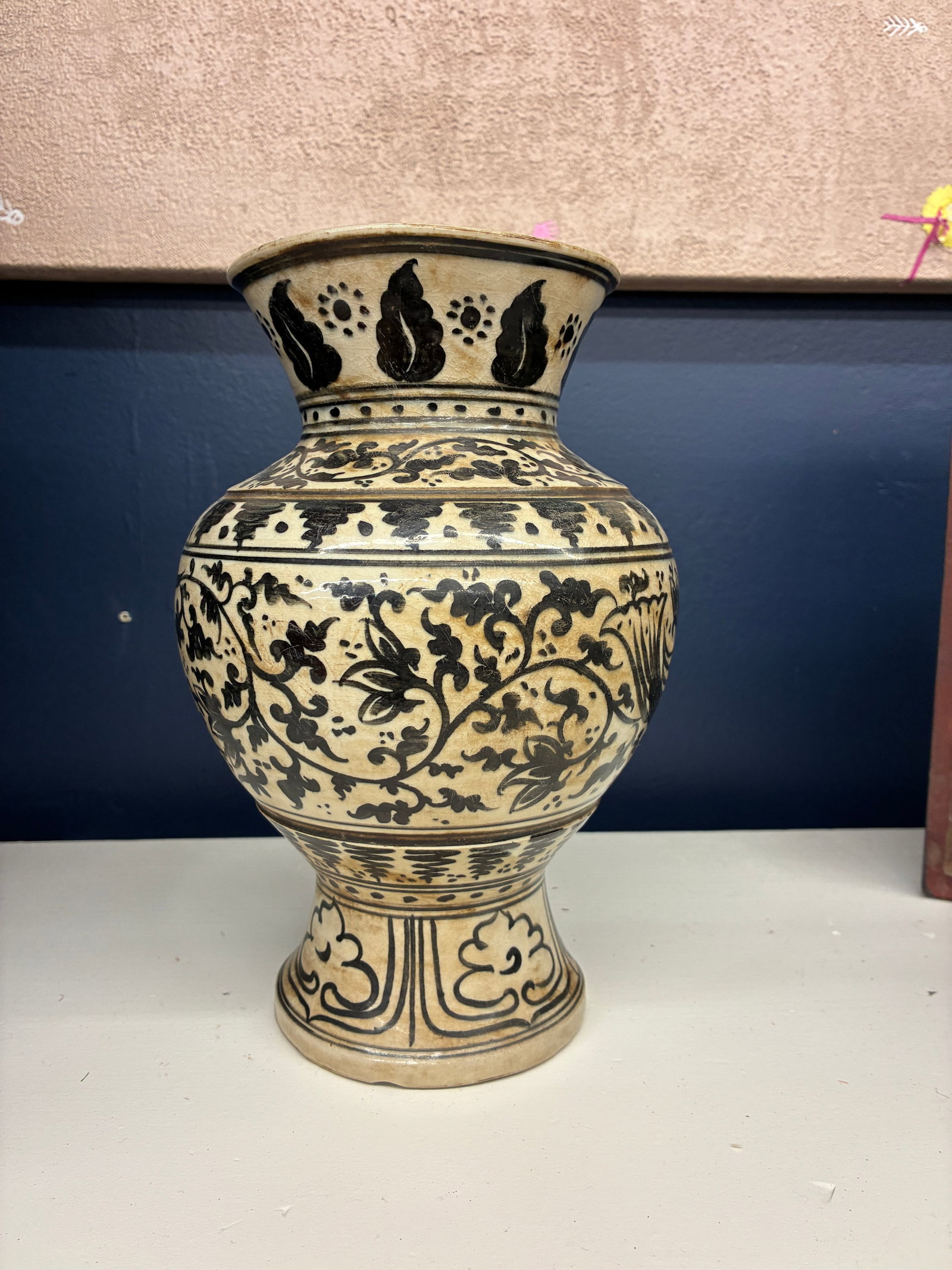 16 Century Sukotai Vase Hamsa Motif - 3