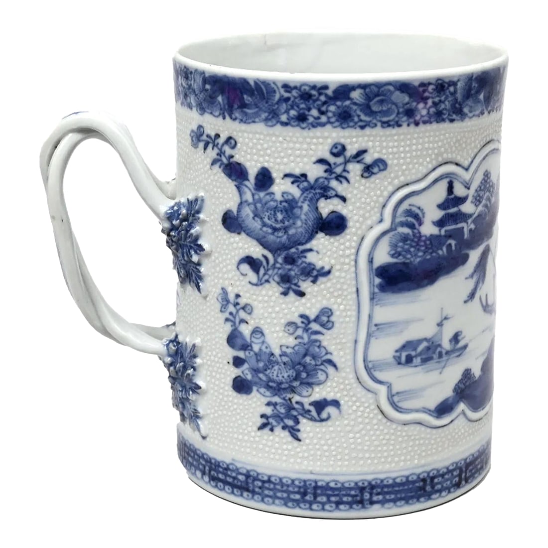 River Scenes in Cobalt: An 18th-Century Chinese Export Porcelain Tankard (1 of 5)