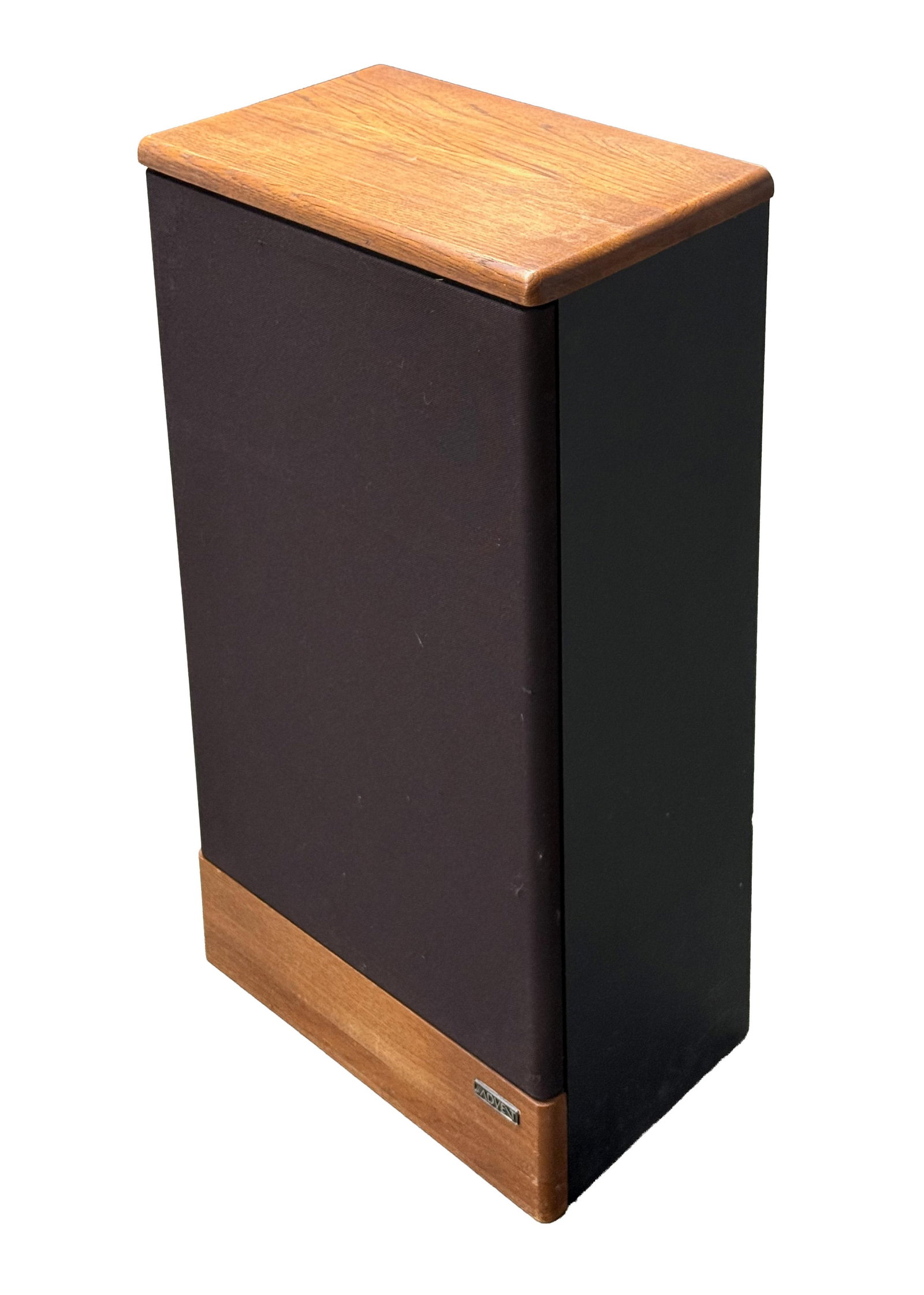 1975 Advent Legacy Floor Standing Speakers - Bullnose Corner Solid Wood Accents – Original - 2